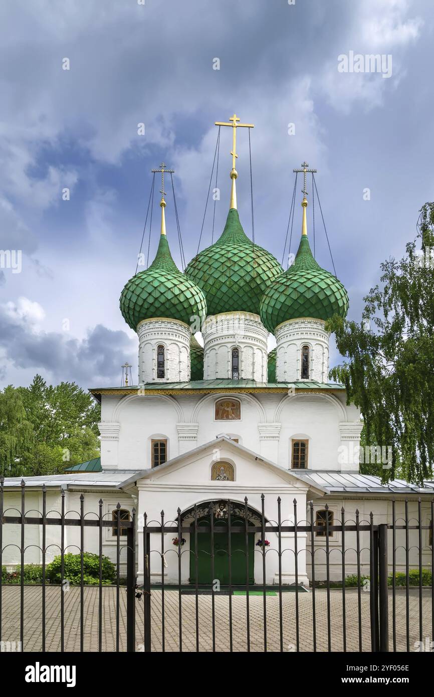 Kirche des Heiligen Nikolaus der Wundertäter in Melenki in Jaroslawl, Russland, Europa Stockfoto