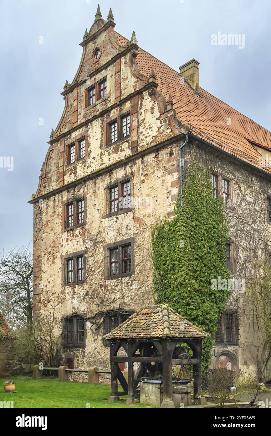 Die mittelalterliche Vorderburg in Schlitz wurde um 1600 in Deutschland, Europa erbaut Stockfoto