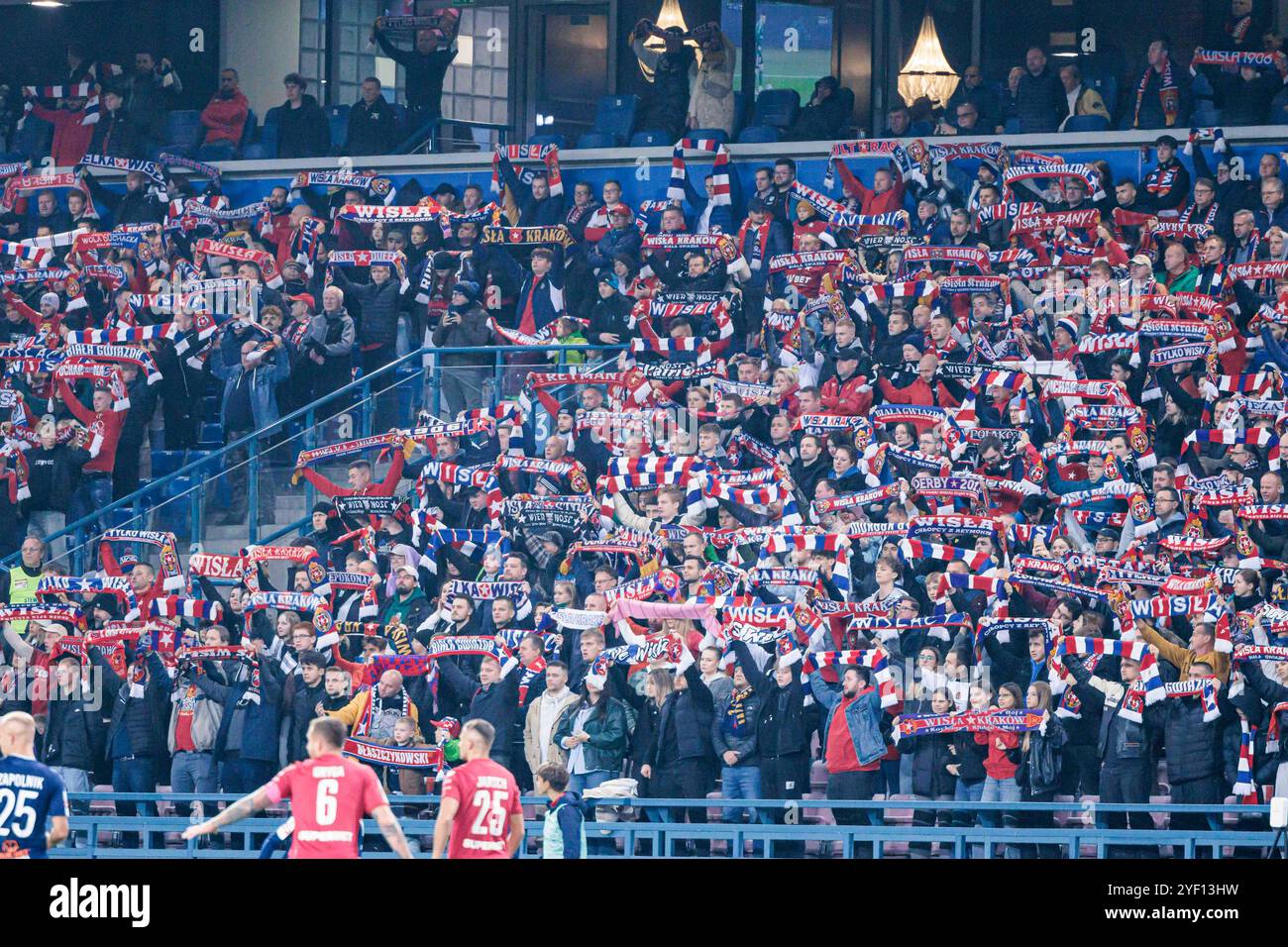 Krakau, Polen, 18. Oktober 2024, Ein Fußballspiel am 13. Spieltag der Betclic 1. Liga zwischen Wisla Krakau und Bruk-Bet Termalica Nieciecza, OP: kib Stockfoto