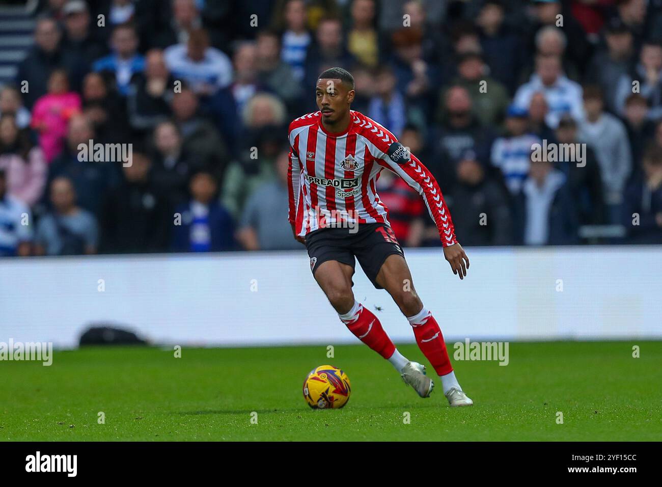 November 2024; Loftus Road Stadium, Shepherds Bush, West London, England; EFL Championship Football, Queens Park Rangers gegen Sunderland; Wilson Isidor aus Sunderland Stockfoto