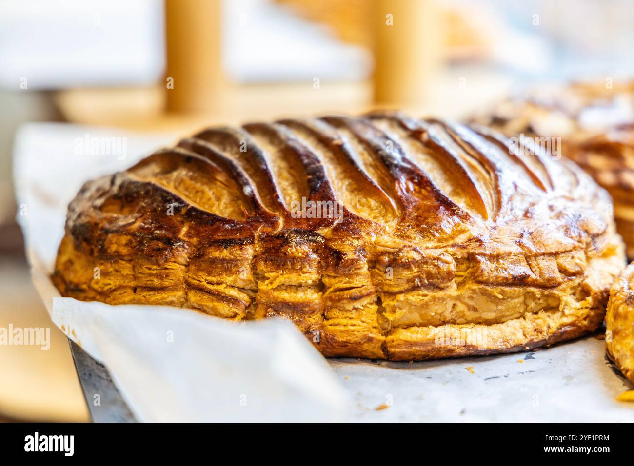 Galette des rois in der Miel Bakery, London, England Stockfoto