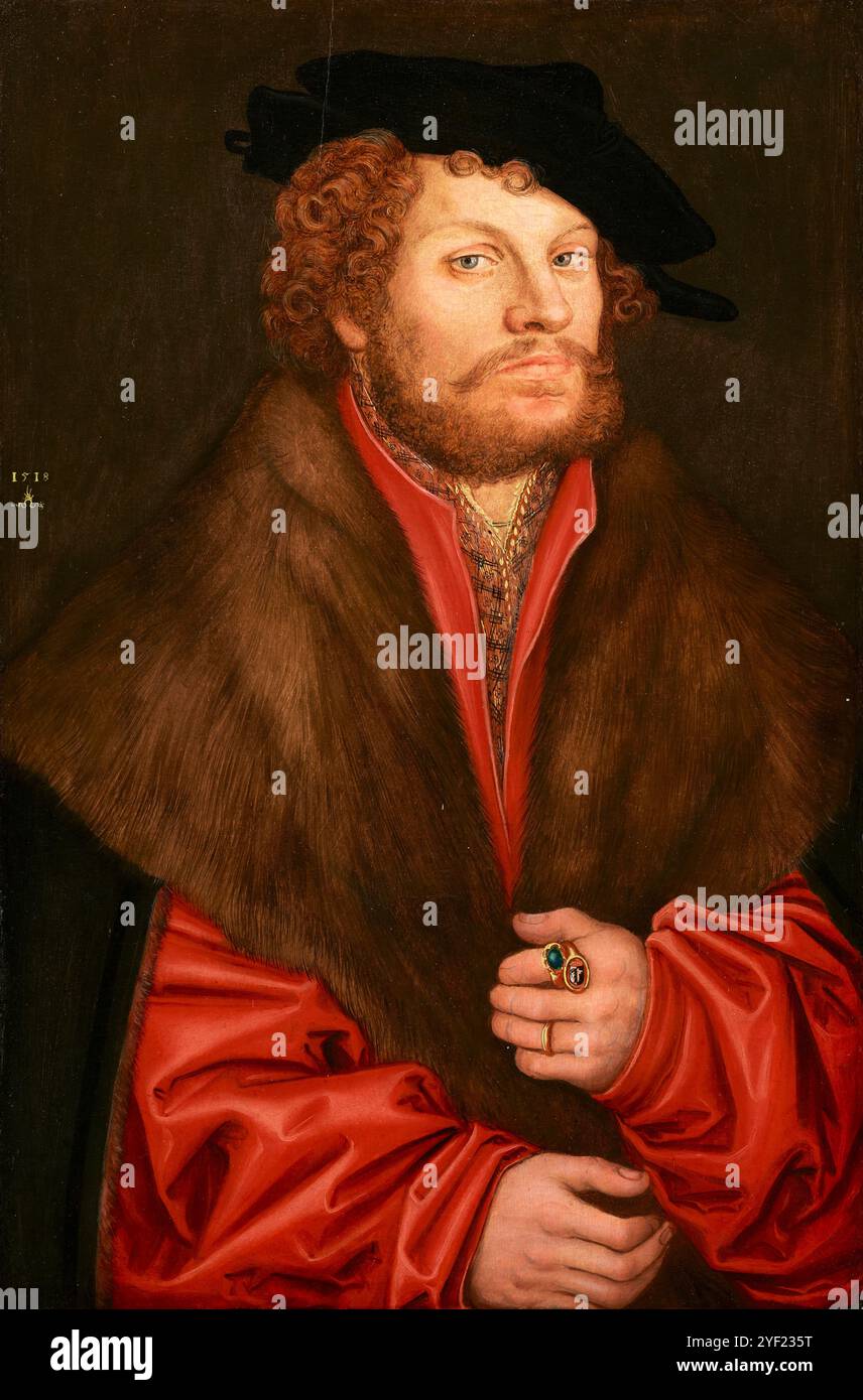 Porträt von Moritz Buchner. Lucas Cranach der ältere. c. 1520. Stockfoto