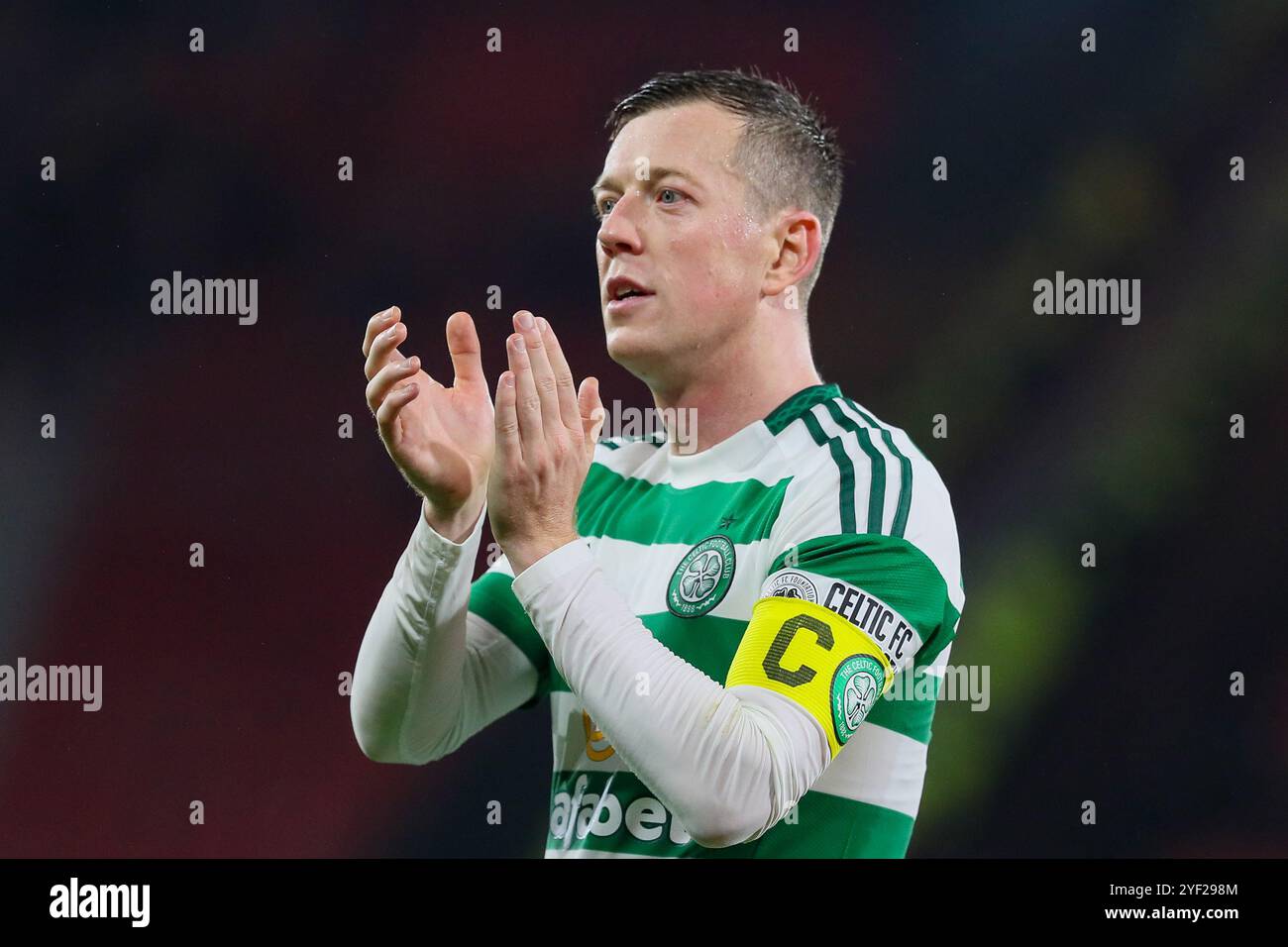 Glasgow, Großbritannien. November 2024. Das erste Halbfinale des Premier Sports Cup zwischen Celtic FC und Aberdeen FC waas fand im Hampden Park in Glasgow, Schottland, Großbritannien statt. Das Ergebnis war Celtic 6:0 Aberdeen. Celtic geht ins Finale. Die Tore wurden von C. Carter-Vickers (29')Tor 29 Minuten, K. Furuhashi (32')Tor 32 Minuten, D. Maeda (40', 49', 85')Tor 40 Minuten, Tor 49 Minuten, Tor 85 Minuten N. Kuhn (59') Credit: Findlay/Alamy Live News Stockfoto