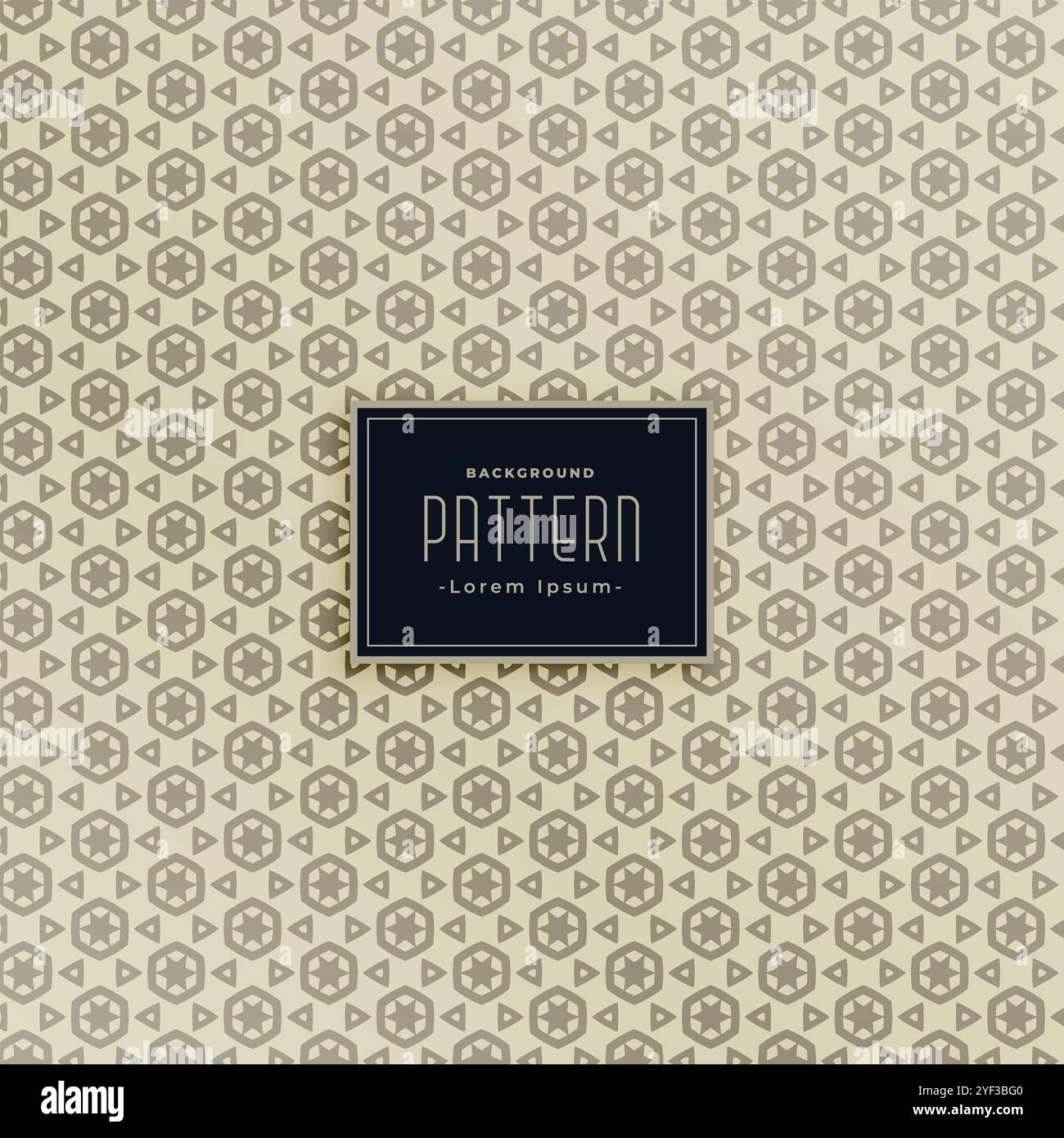 Geometrisches sechseckiges und dreieckiges Musterset Stock Vektor