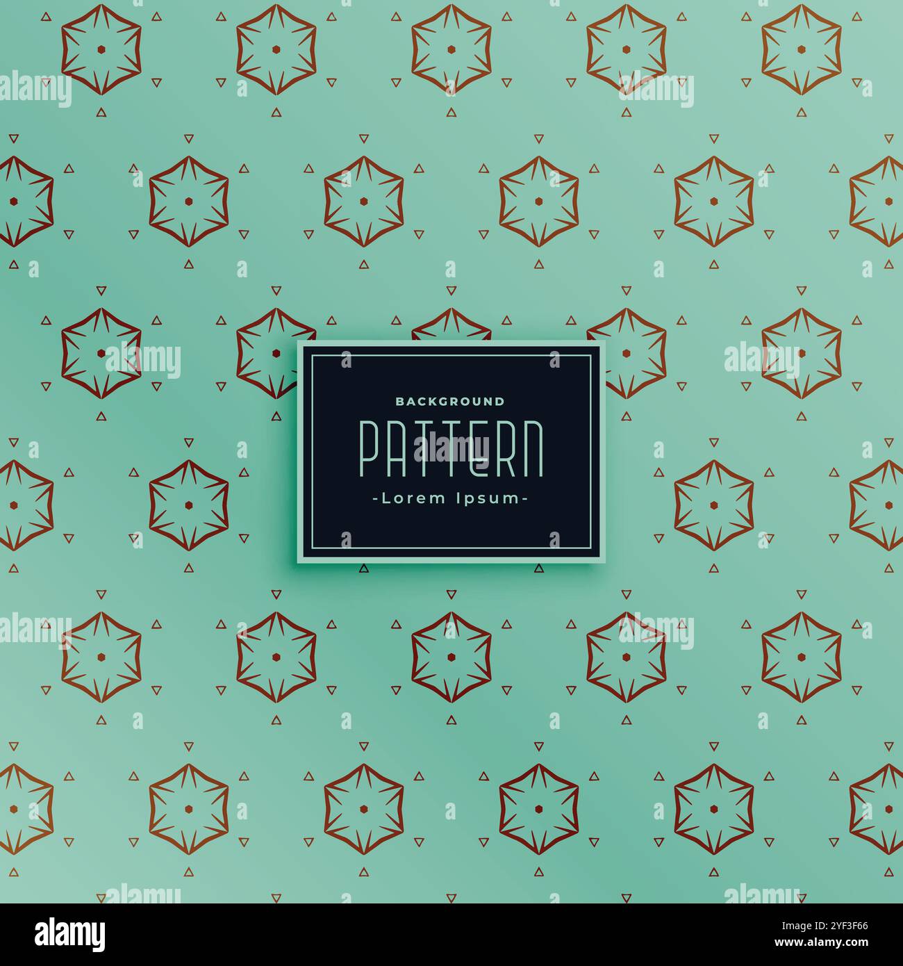 Sechseckige Form Stil klassische Muster Design Hintergrund Stock Vektor