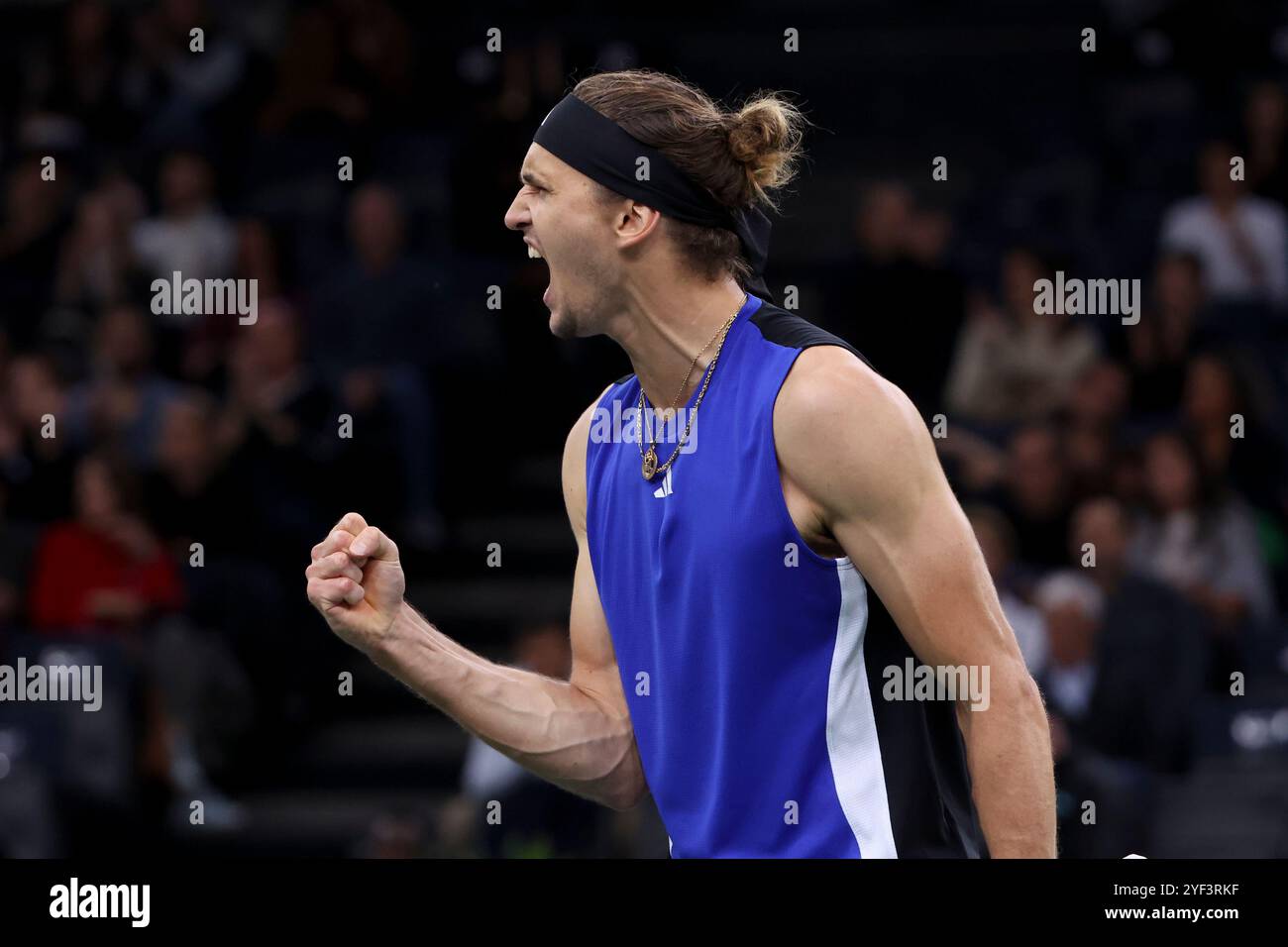 Paris, Frankreich. November 2024. Alexander Zverev aus Deutschland am 6. Tag des Rolex Paris Masters 2024, einem ATP Masters 1000-Tennisturnier am 2. November 2024 in der Accor Arena in Paris, Frankreich - Foto Jean Catuffe/DPPI Credit: DPPI Media/Alamy Live News Stockfoto