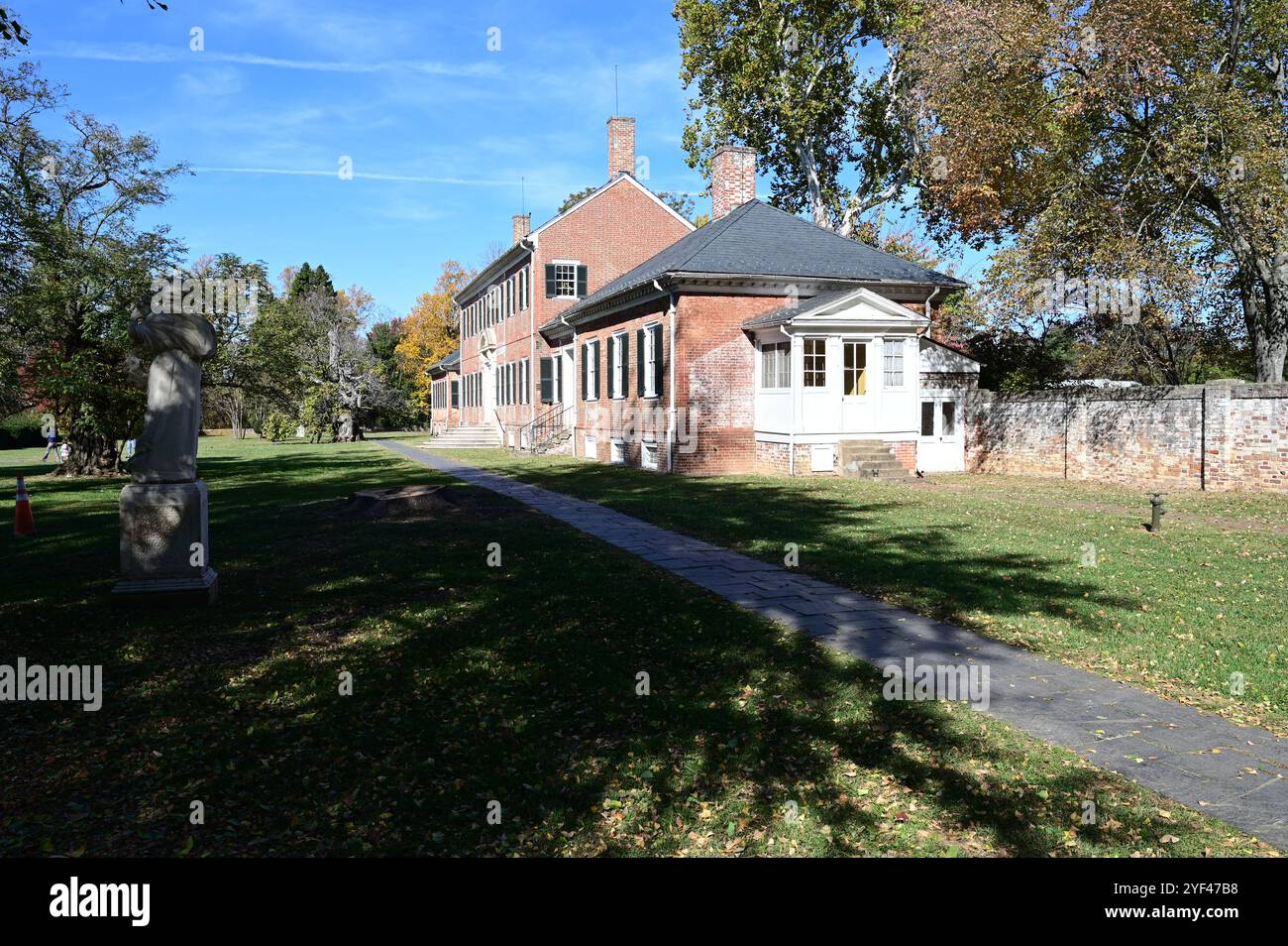 Chatham Manor ist ein Herrenhaus im georgianischen Stil, das 1771 fertiggestellt wurde. Stockfoto