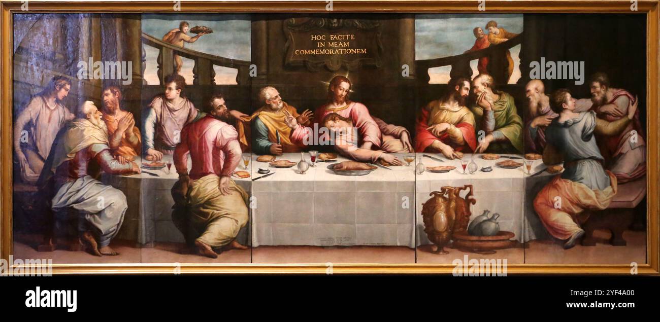 Letztes Abendmahl. - Giorgio Vasari Stockfoto