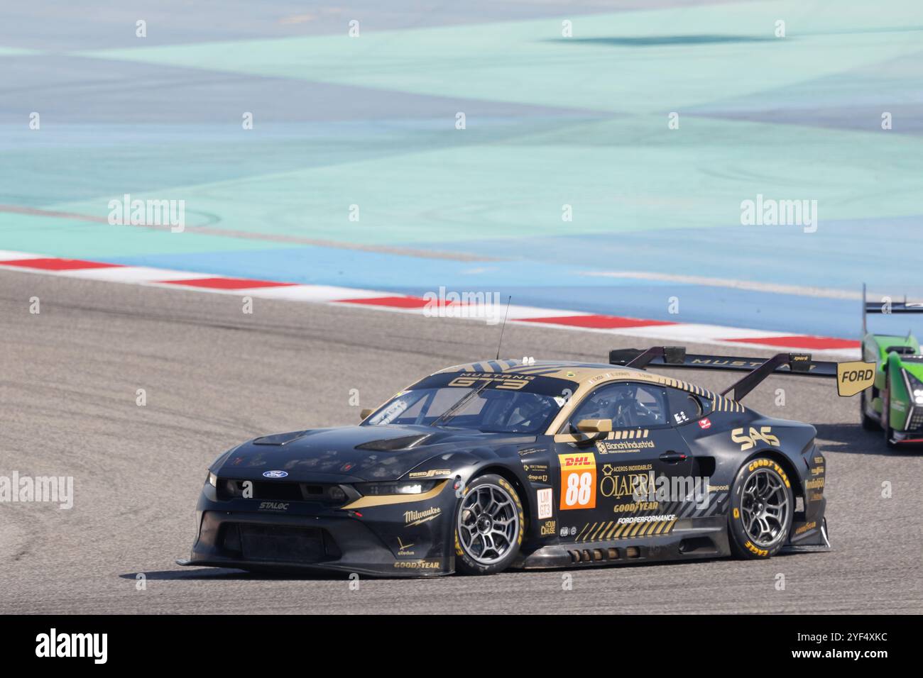 88 OLSEN Dennis (NOR), Proton Competition, Ford Mustang GT3 #88, LM GT3, Action, während des Rookie Tests der FIA World Endurance Championship 2024, am 3. November 2024 auf dem Bahrain International Circuit in Sakhir, Bahrain Stockfoto