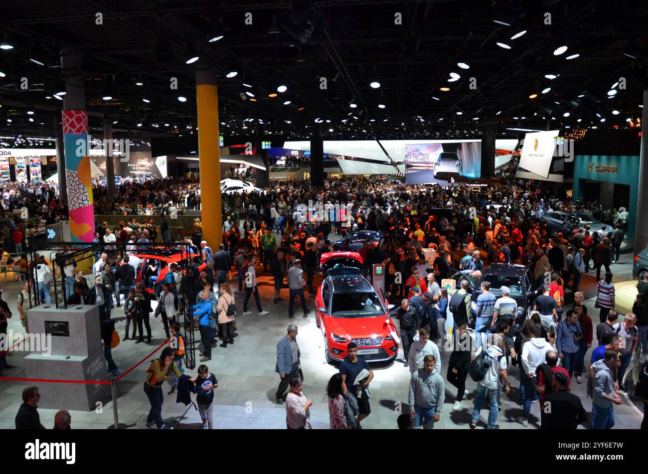 Frankfurt am Main, Deutschland 09.21.2019: Veranstaltung mit neuem Auto in der Automobilausstellung 2019 Stockfoto