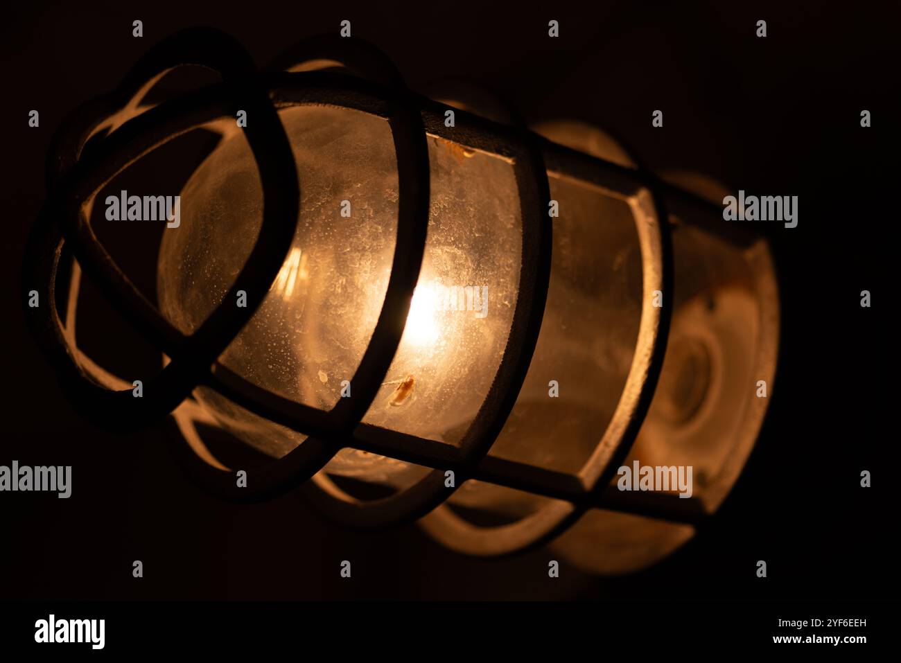 Licht im Diefenbunker, Carp, Ontario, Kanada Stockfoto