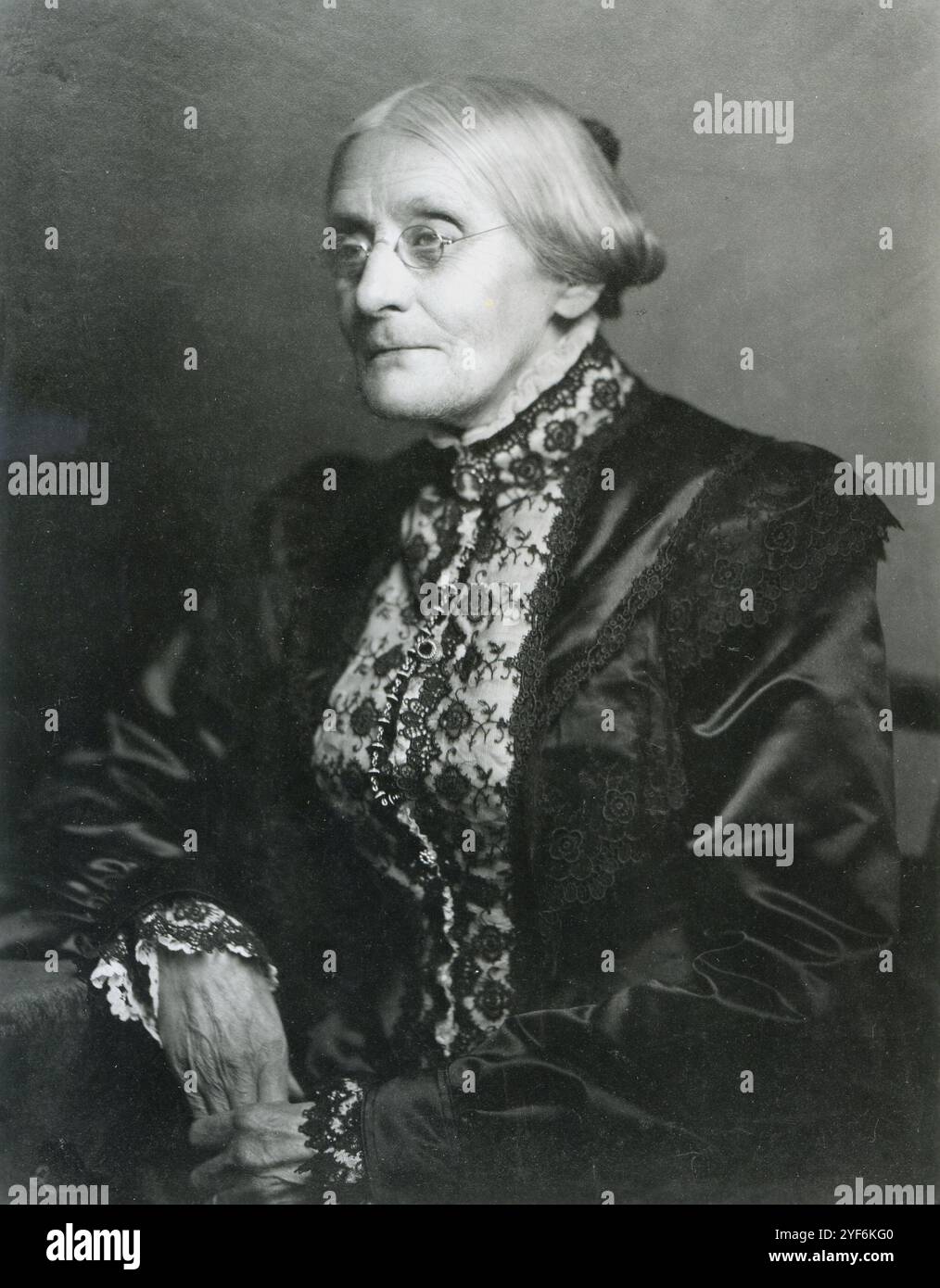 Susan B. Anthony (1820 - 1906) amerikanischer Sozialreformer und Frauenrechtlerin Stockfoto
