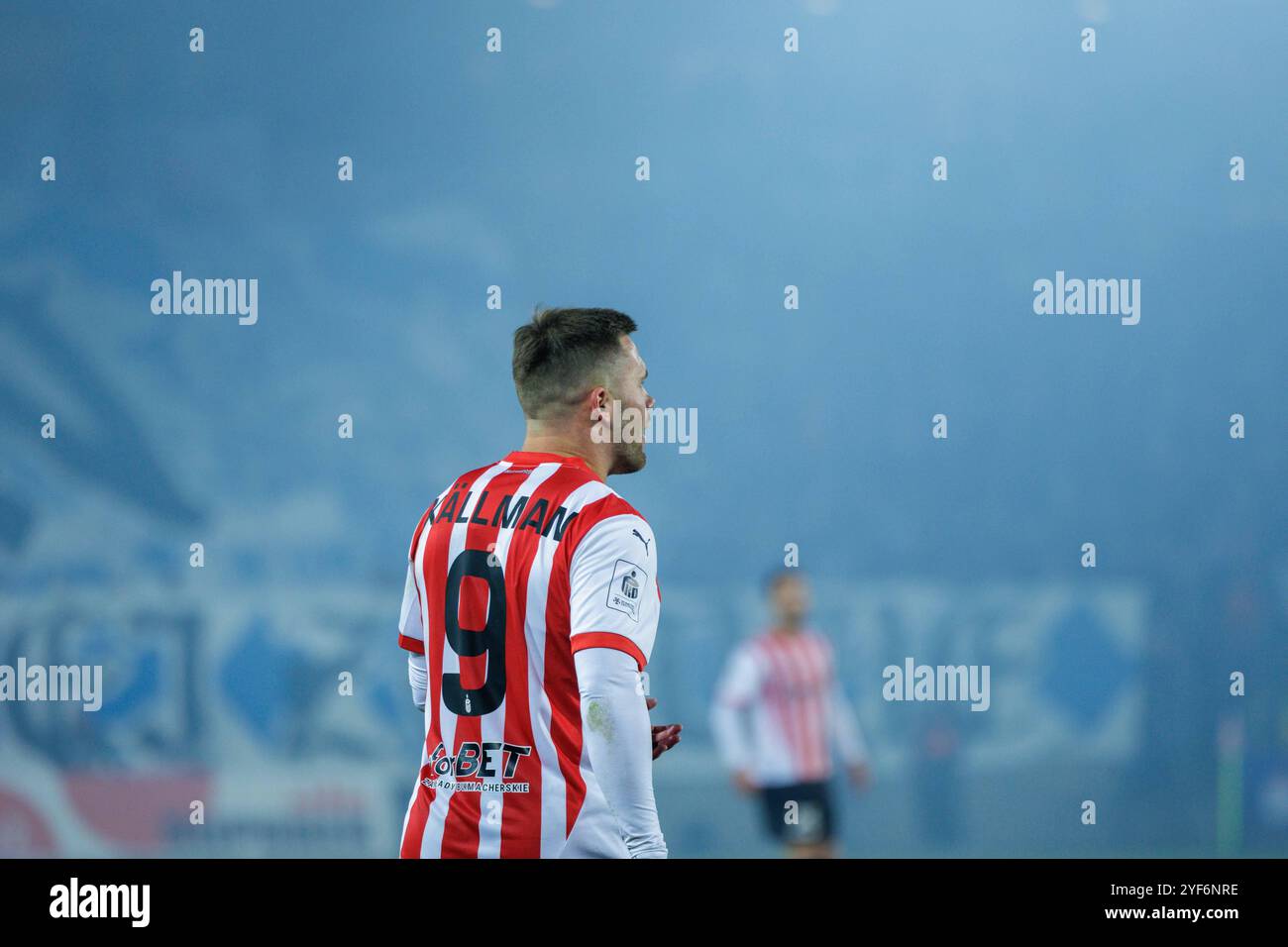 Krakau, Polen, 19. Oktober 2024, Ein Fußballspiel in der PKO BP Ekstraklasa 1. Spieltag 12 zwischen Cracovia gegen Lech Poznan, OP: Benjamin Kal Stockfoto