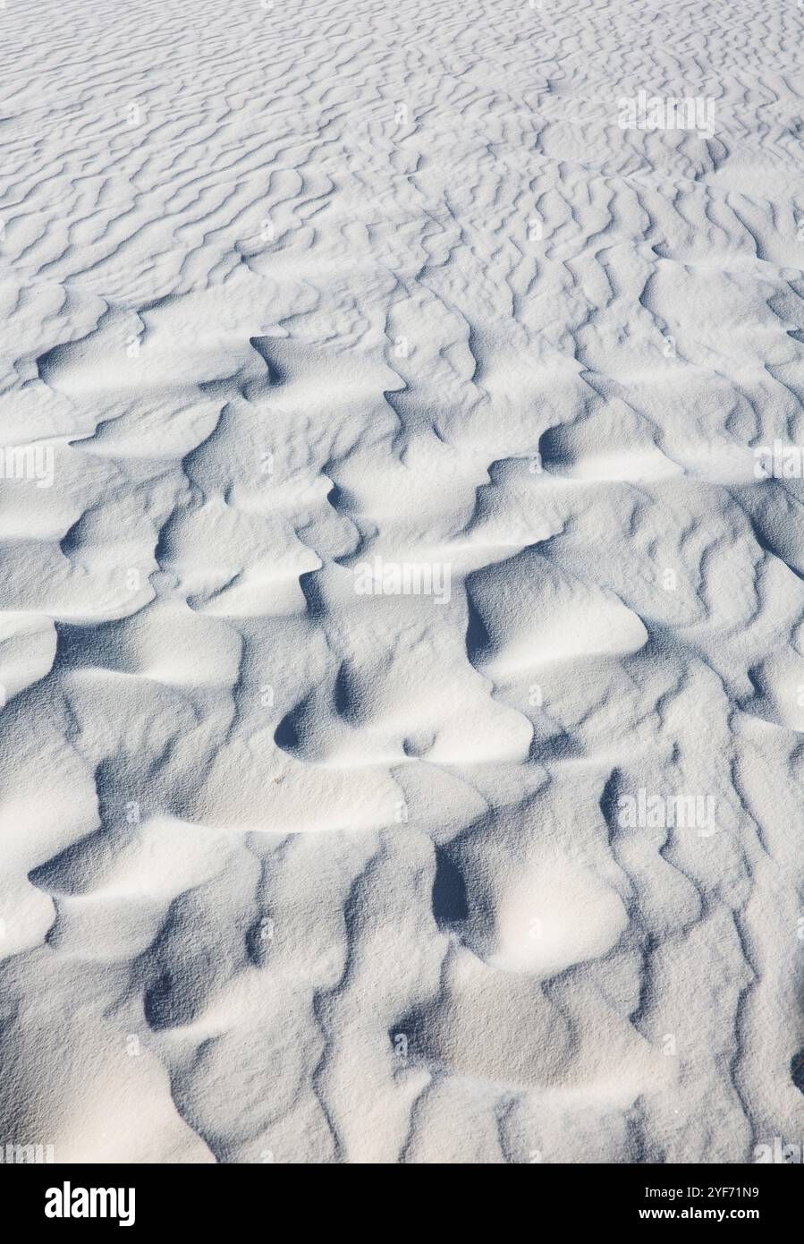 Einzigartige Und Abstrakte Muster Im Sand Im White Sands National Park Alamogordo, New Mexico Stockfoto