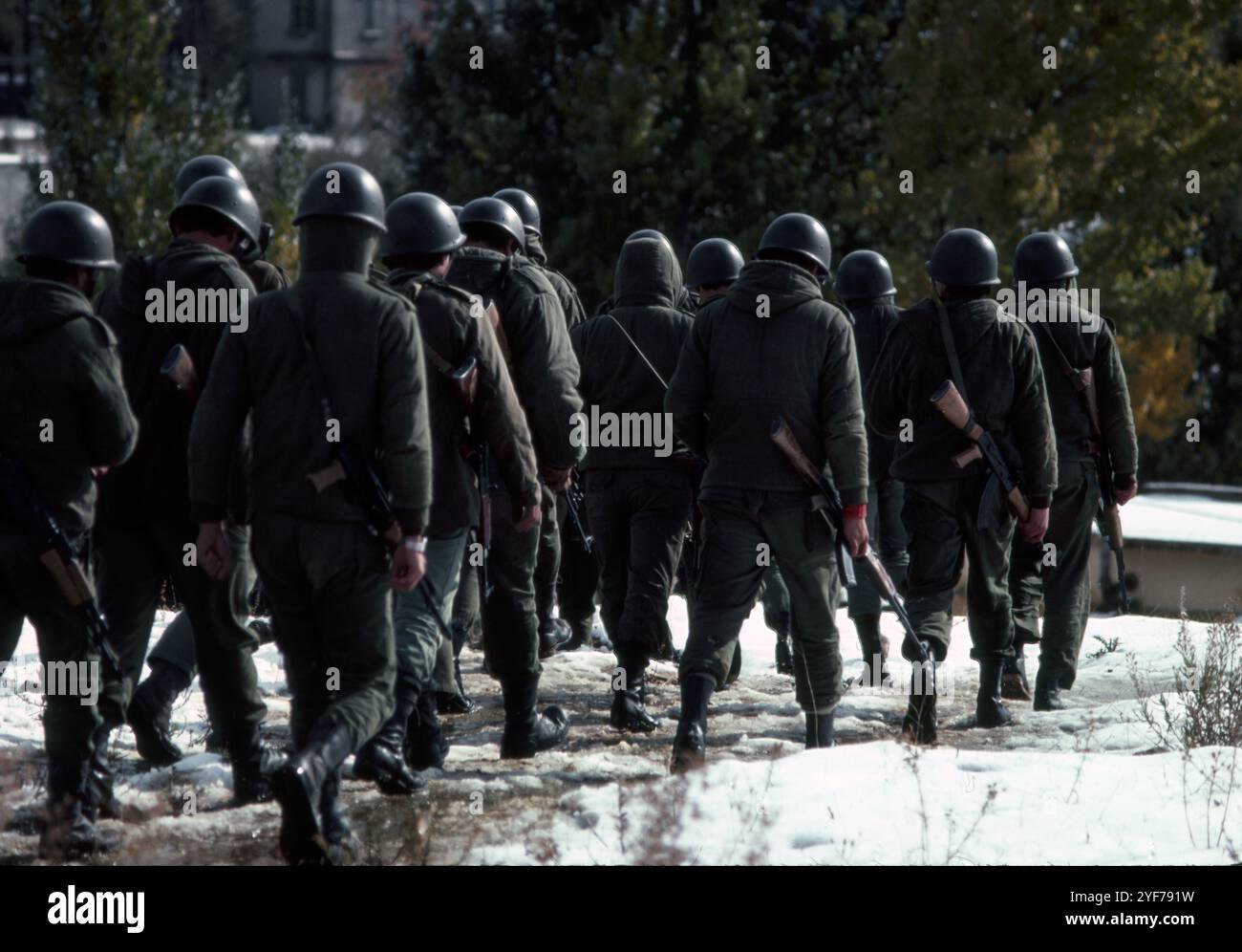 Libanon Front Dezember 1981 / Januar 1982 Trainingslager Stockfoto