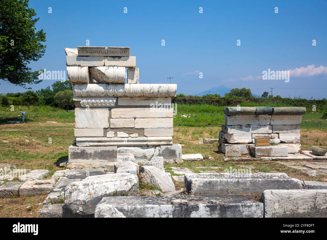 Insel Samos, Griechenland - 18. Juni 2023, Statue der Hera in Samos, Heraion Ancient City - Griechenland Stockfoto