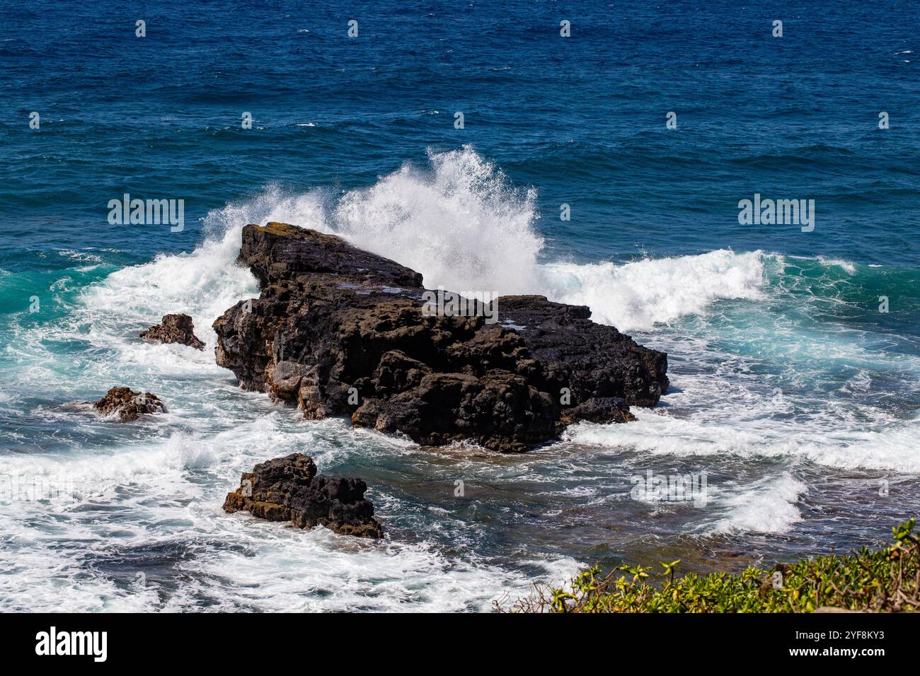 Gris Gris La plage de Gris se trouve près de Souillac, dans la partie la plus méridionale de l’île. Stockfoto