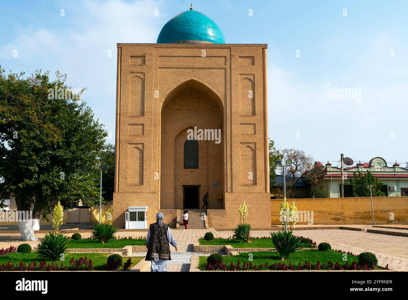 Das Bibi-Khanym Mausoleum wurde im 14. Jahrhundert als Grab für Sarai Mulk-Chanyms Mutter (Bibi-Khanym) entworfen Stockfoto Das Bibi-Khanym Mausoleum wurde im 14. Jahrhundert als Grab für Sarai Mulk-Chanyms Mutter (Bibi-Khanym) entworfen Stockfoto