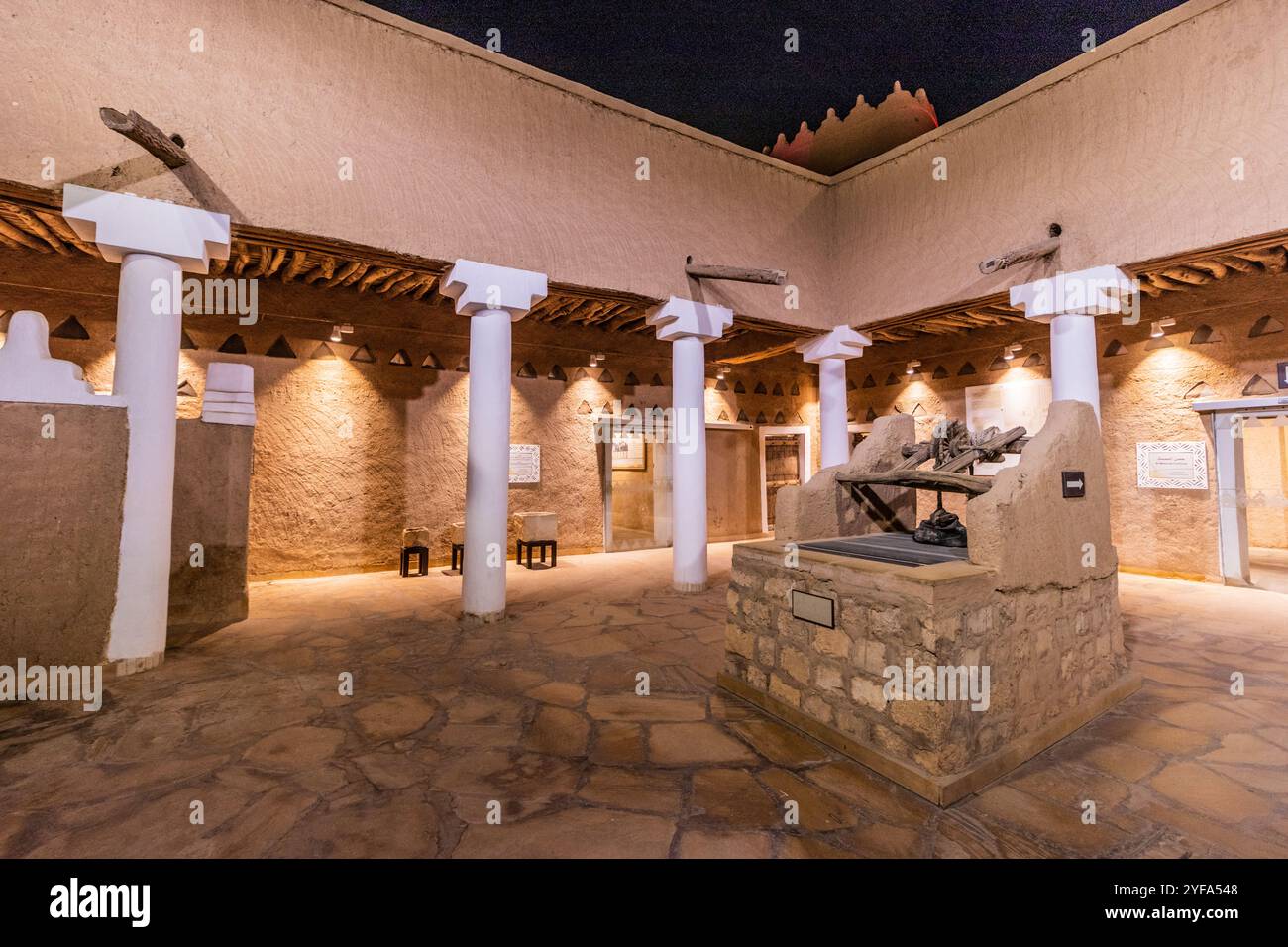 Innenhof von Masmak Fort in Riad, Saudi-Arabien Stockfoto