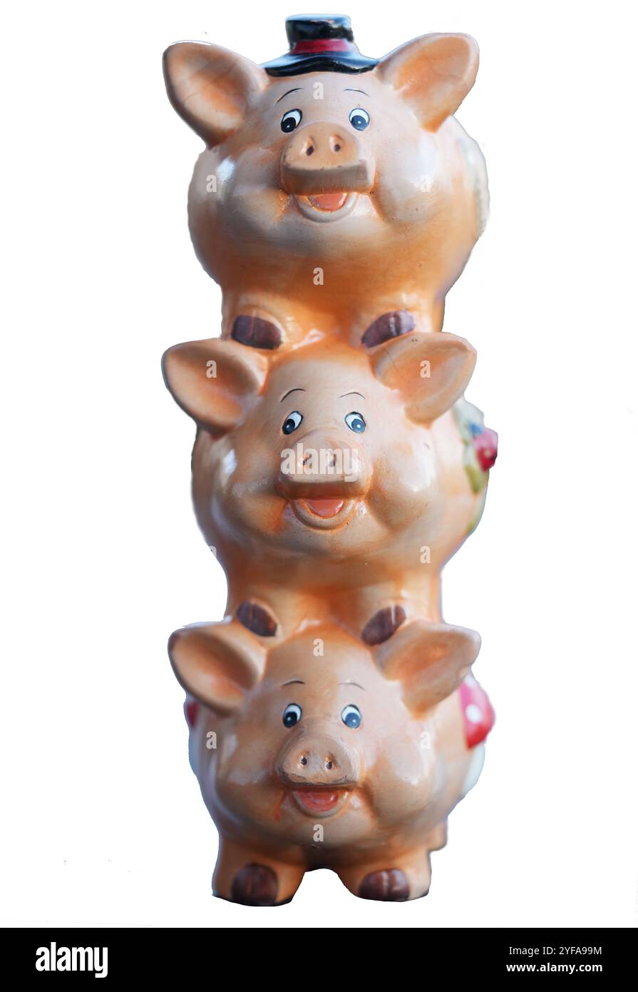 Sparen GER, 20241019, Symbolbild, Sparschwein *** Save GER, 20241019, Symbolbild, Sparschwein Stockfoto