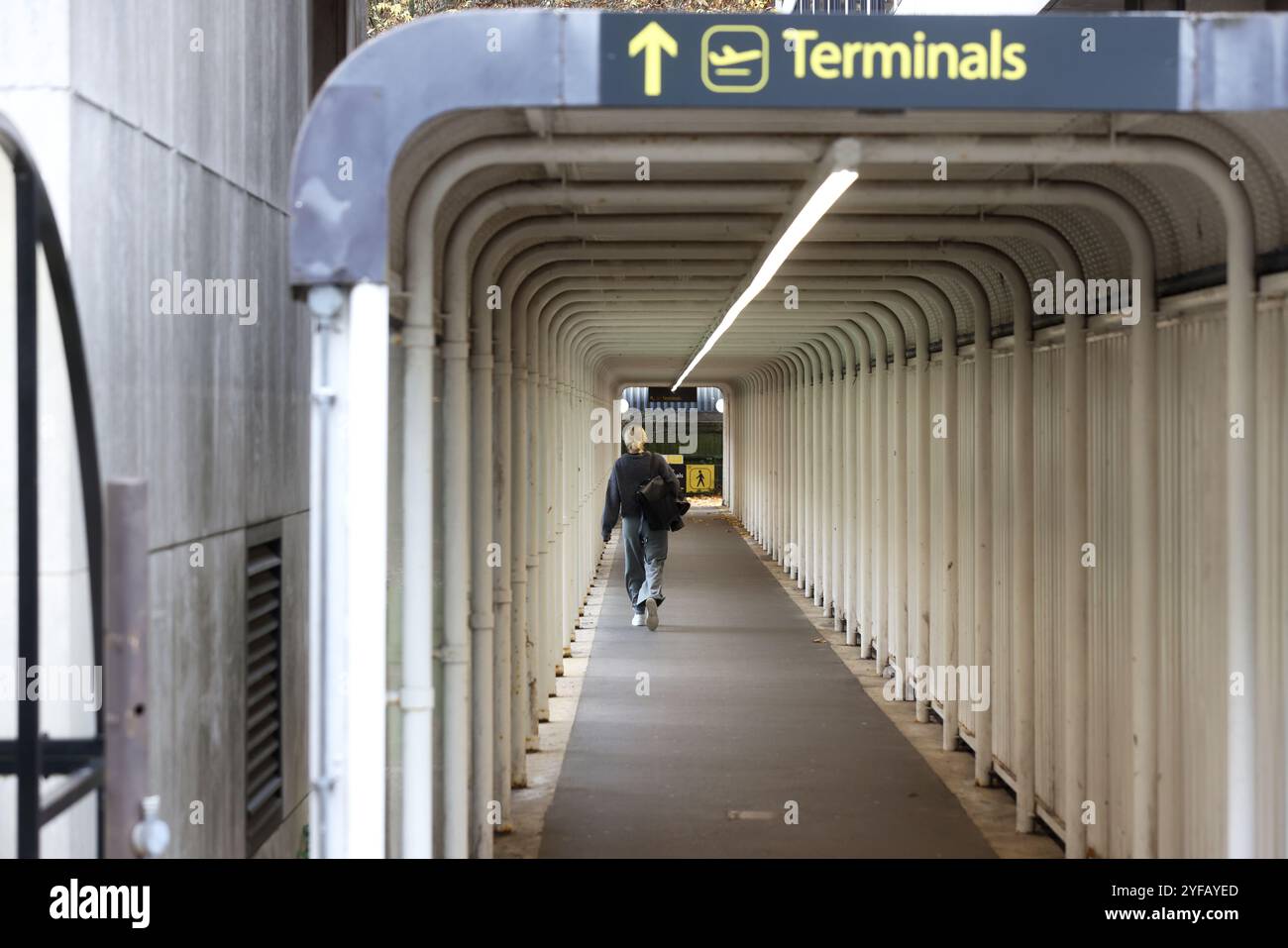 Allgemeine Ansichten des Flughafens Gatwick, South Terminal, Horley, Gatwick, Großbritannien. Stockfoto