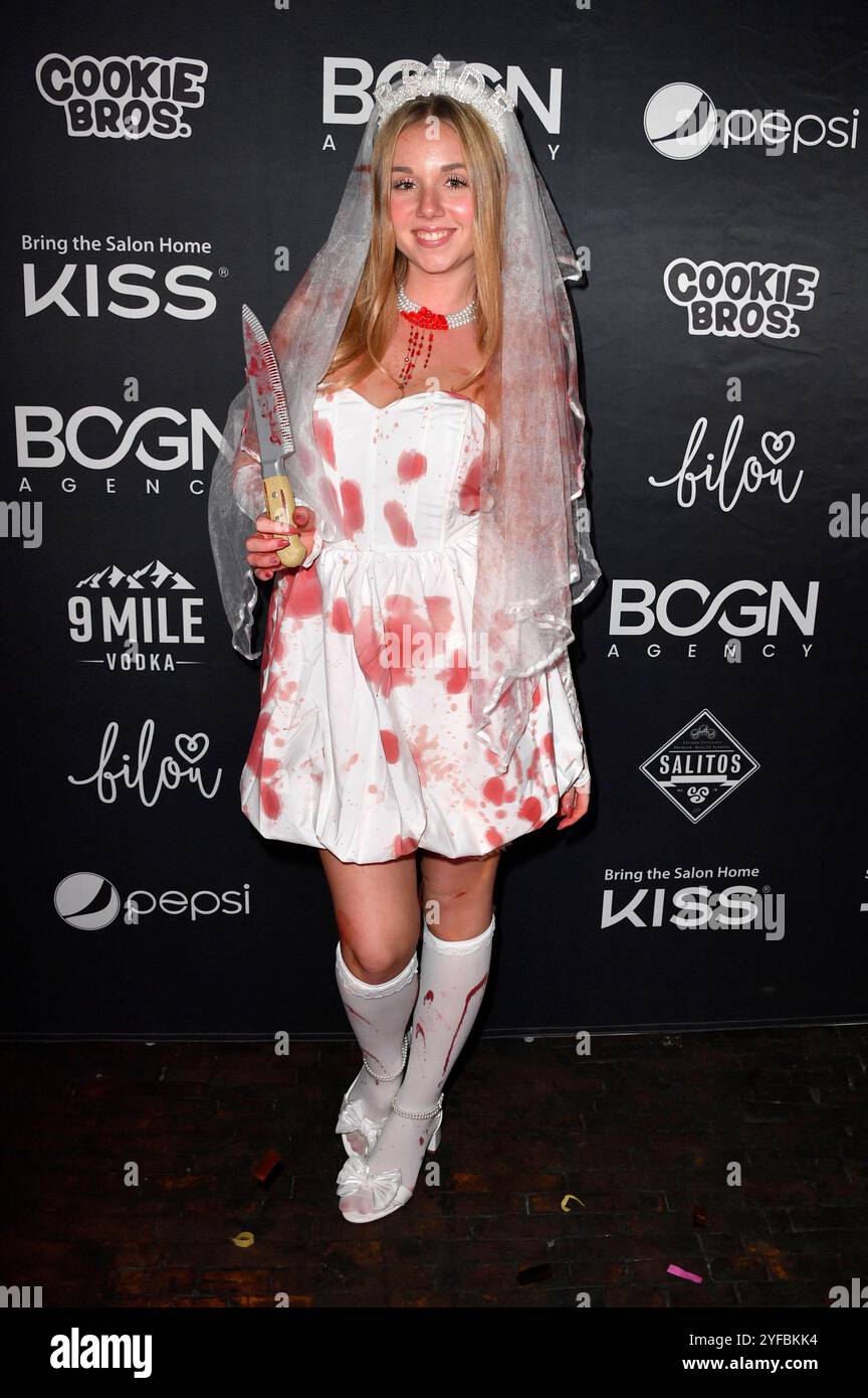 Dalia Mya Schmidt-Foß bei der Halloween Party Bringer von Good News im Arena Club. Berlin, 02.11.2024 *** Dalia Mya Schmidt Foß auf der Halloween Party Bringer der Guten Nachrichten im Arena Club Berlin, 02 11 2024 Foto:Xn.xKubelkax/xFuturexImagex halloween berlin 4144 Stockfoto