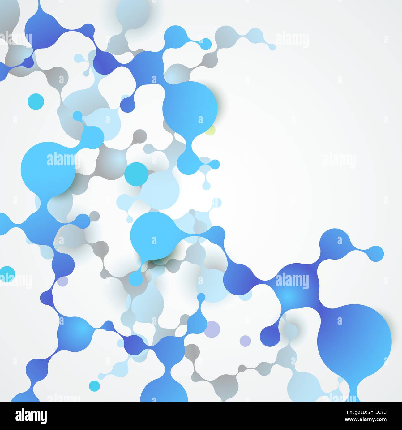Abstrakter Vektor-Polygon-Hintergrund mit verbindenden Punkten und Linien Stock Vektor