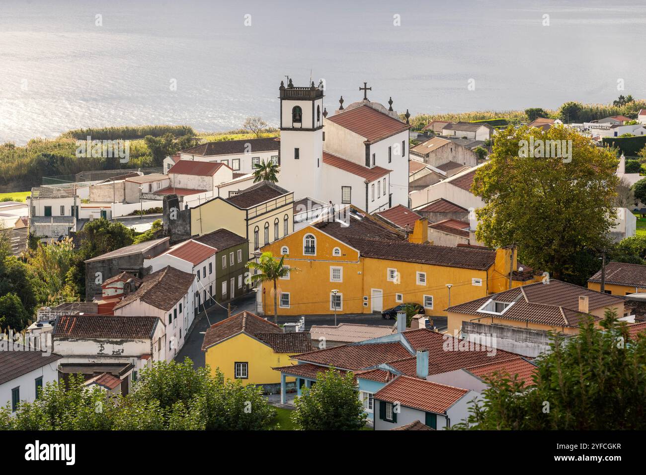 Feteiras ist eine Gemeinde in der Gemeinde Ponta Delgada im portugiesischen Archipel der Azoren. Es liegt im westlichen Teil des Stockfoto
