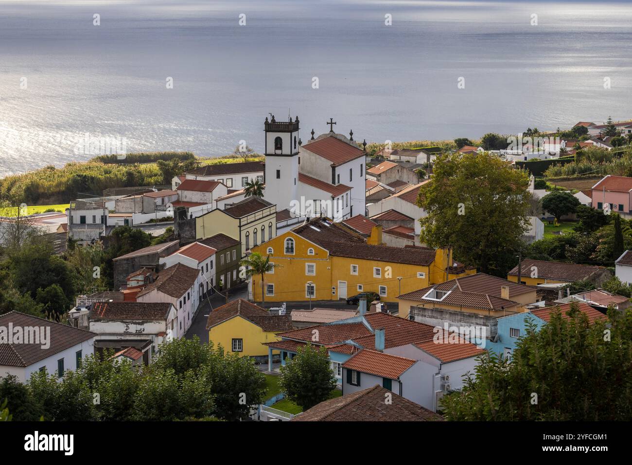 Feteiras ist eine Gemeinde in der Gemeinde Ponta Delgada im portugiesischen Archipel der Azoren. Es liegt im westlichen Teil des Stockfoto