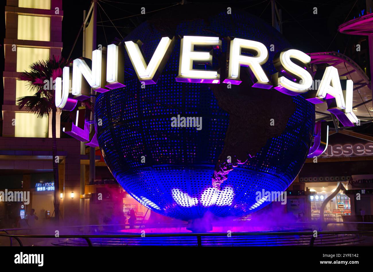 Die Universal Studios Singapore, ein Freizeitpark im Resorts World Sentosa, wurde am 18. März 2010 eröffnet Stockfoto