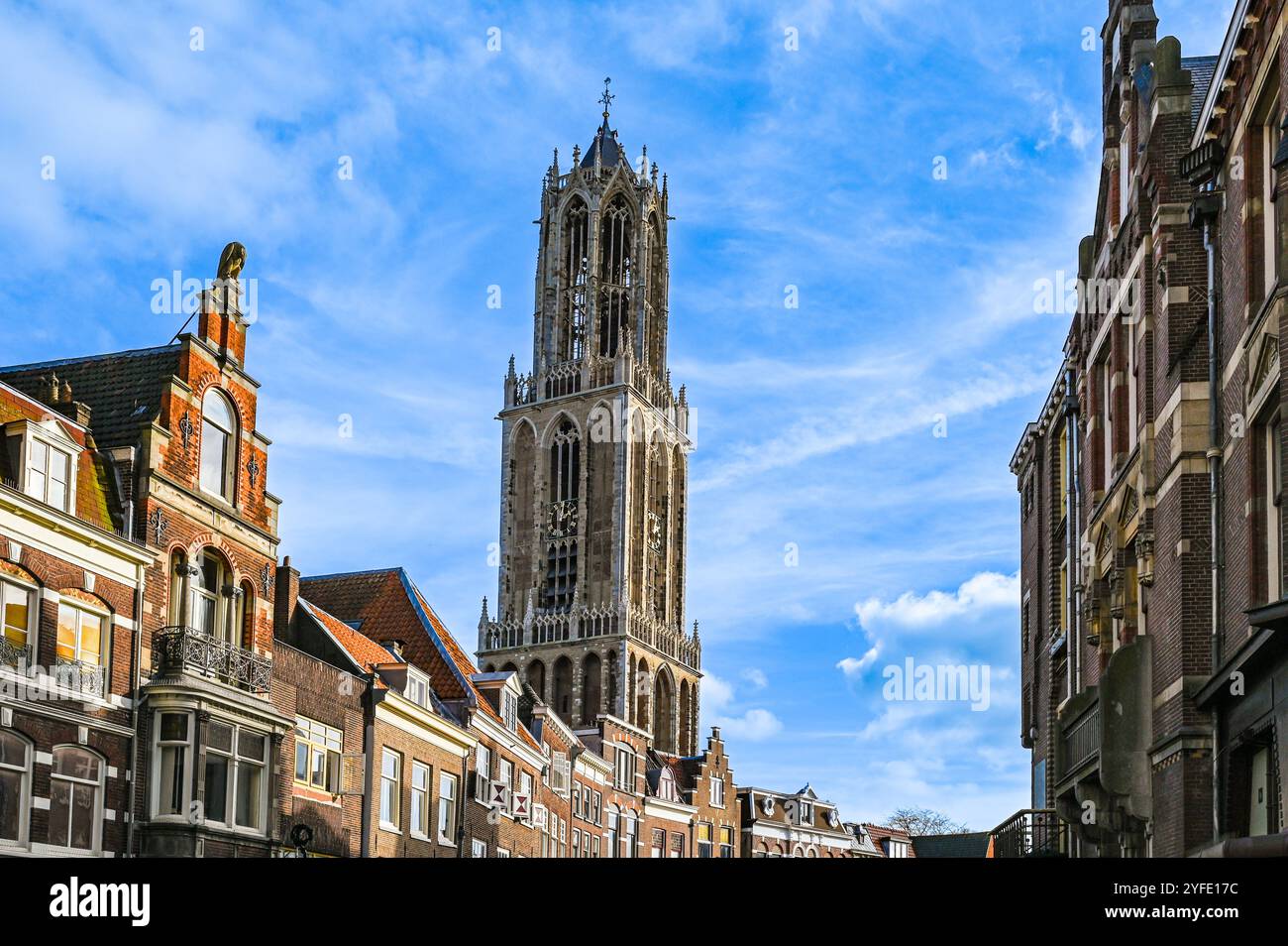 Dom Tower in Utrecht, Niederlande. Stockfoto