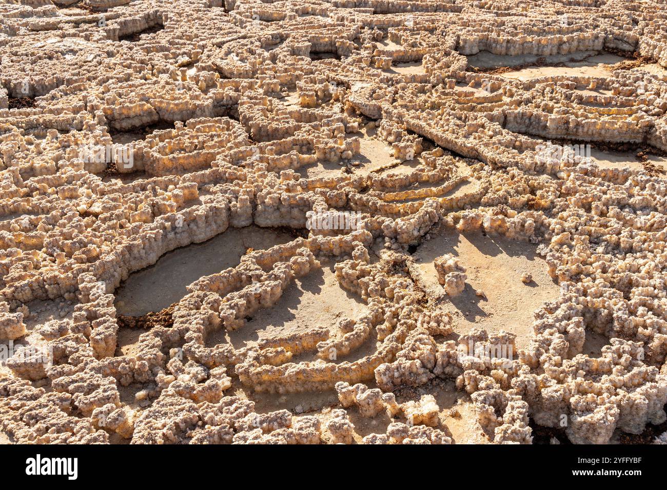 Bunte Säure in Dallol, Danakil-Depression, Äthiopien Stockfoto