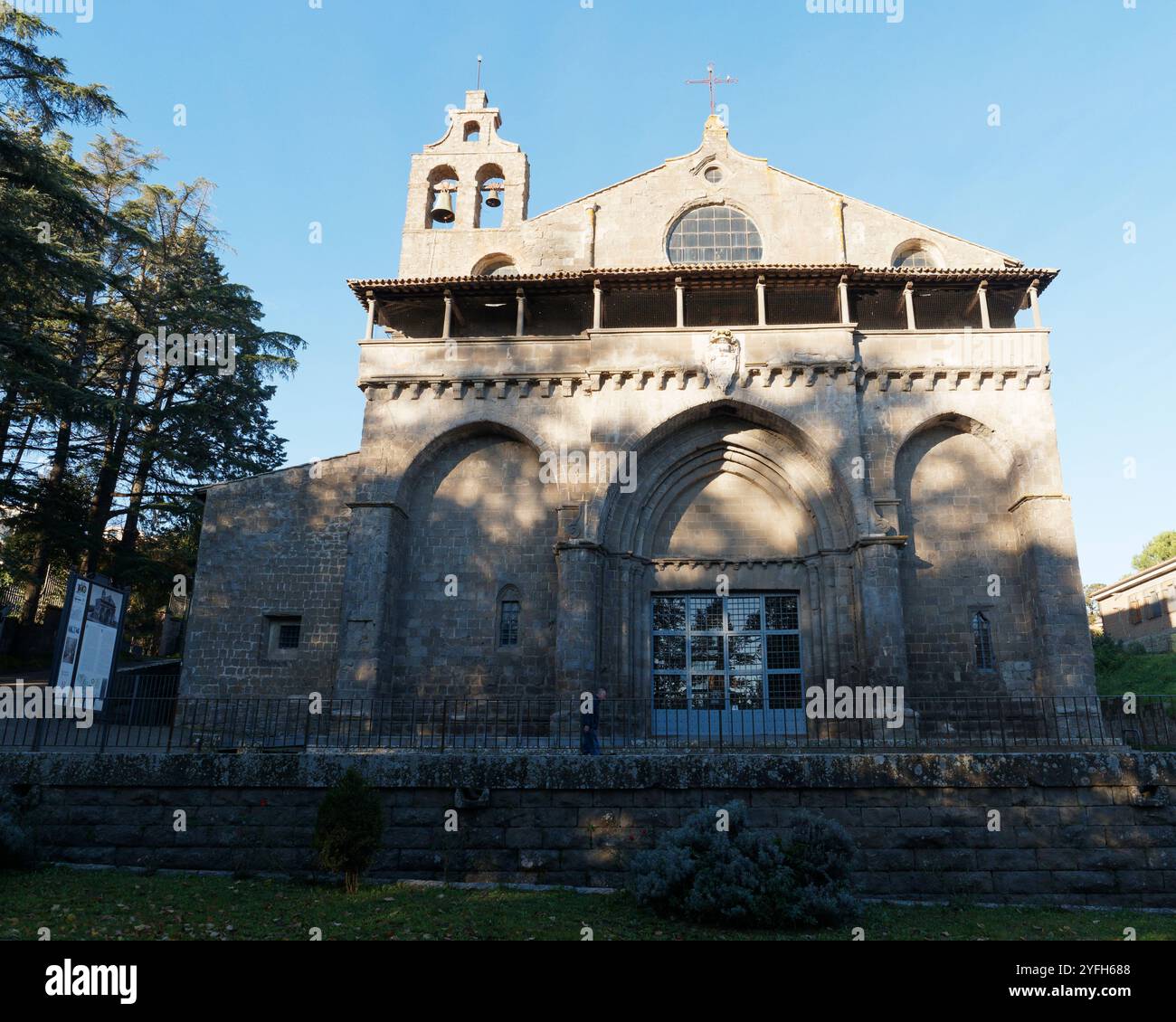 Historische Kirche Saint Flavan (San Flaviano) in der Stadt Montefiascone, Italien. November 224 Stockfoto
