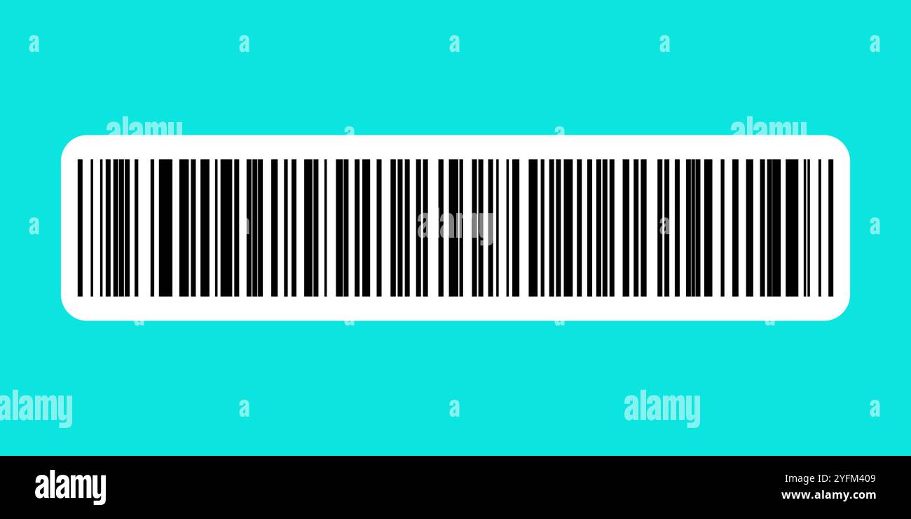 Einfache Strichcode-Grafik im Hintergrund. Stock Vektor