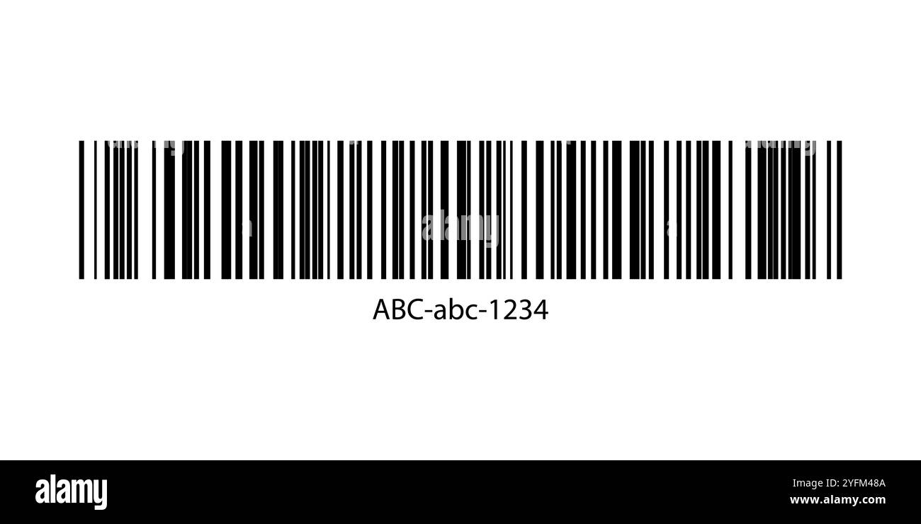 Einfache Strichcode-Grafik im Hintergrund. Stock Vektor