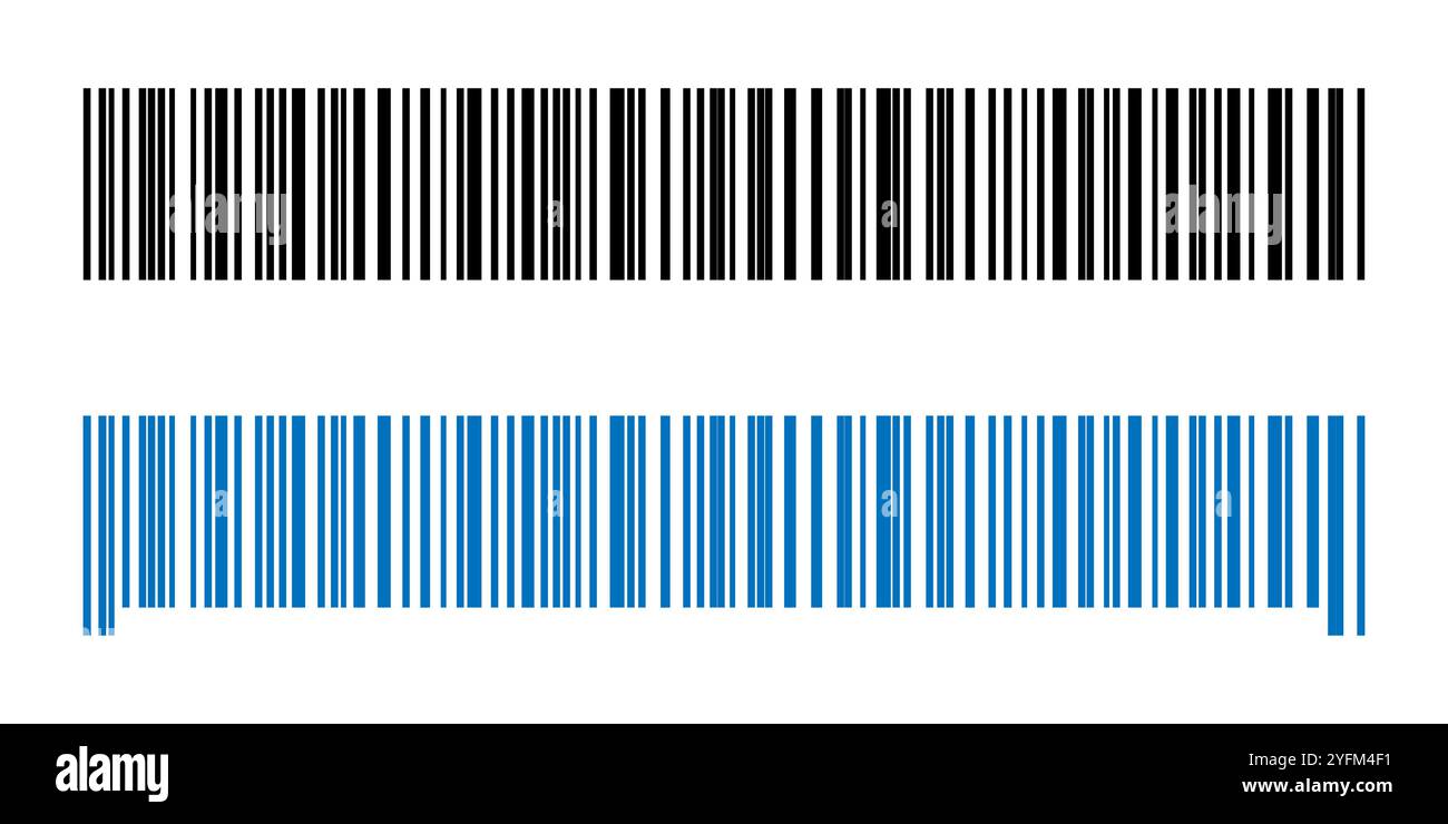 Einfache Strichcode-Grafik im Hintergrund. Stock Vektor