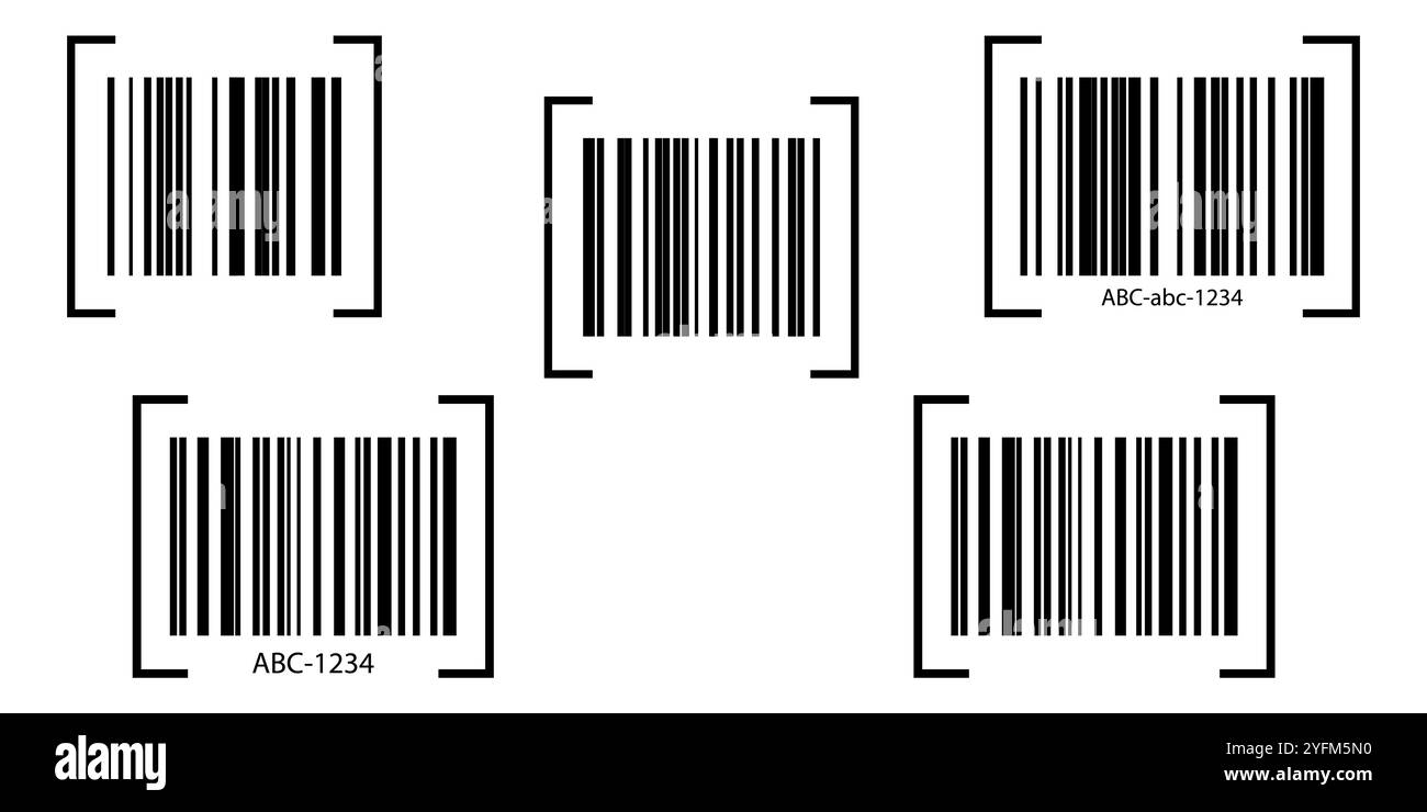 Einfache Strichcode-Grafik im Hintergrund. Stock Vektor