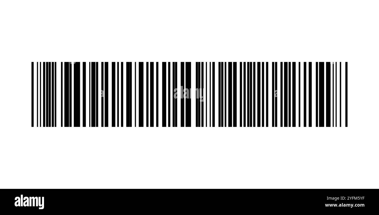 Einfache Strichcode-Grafik im Hintergrund. Stock Vektor