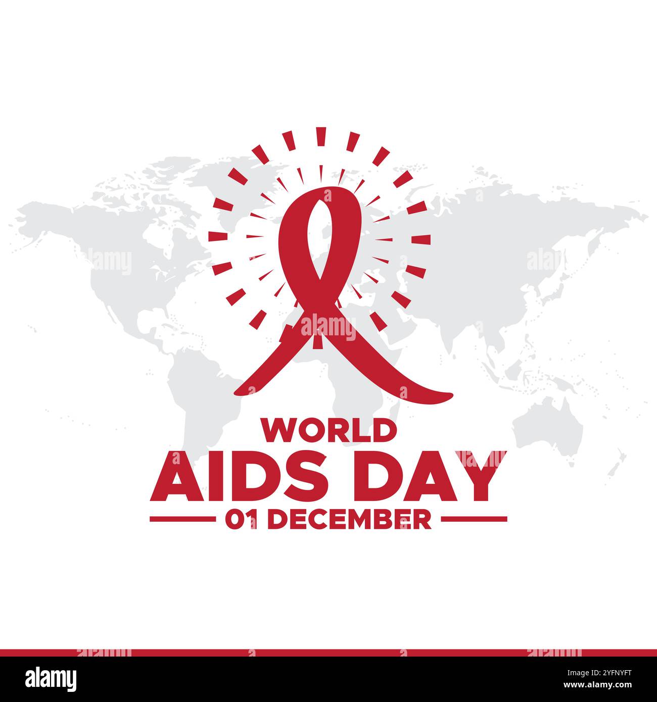 Welt-AIDS-Tag Dezember 01 Hintergrund Vektor-Illustration, Welt-AIDS-Tag Hintergrund. Awareness-Kampagne zum Welt-AIDS-Tag. Poster, Banner, Flyer, Post, Stock Vektor