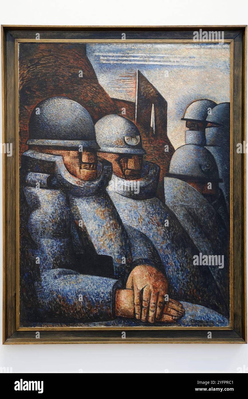 Museum für Moderne Kunst, Paris, Frankreich. Marcel Gromaire, der Krieg, 1925, Öl auf Leinwand Stockfoto