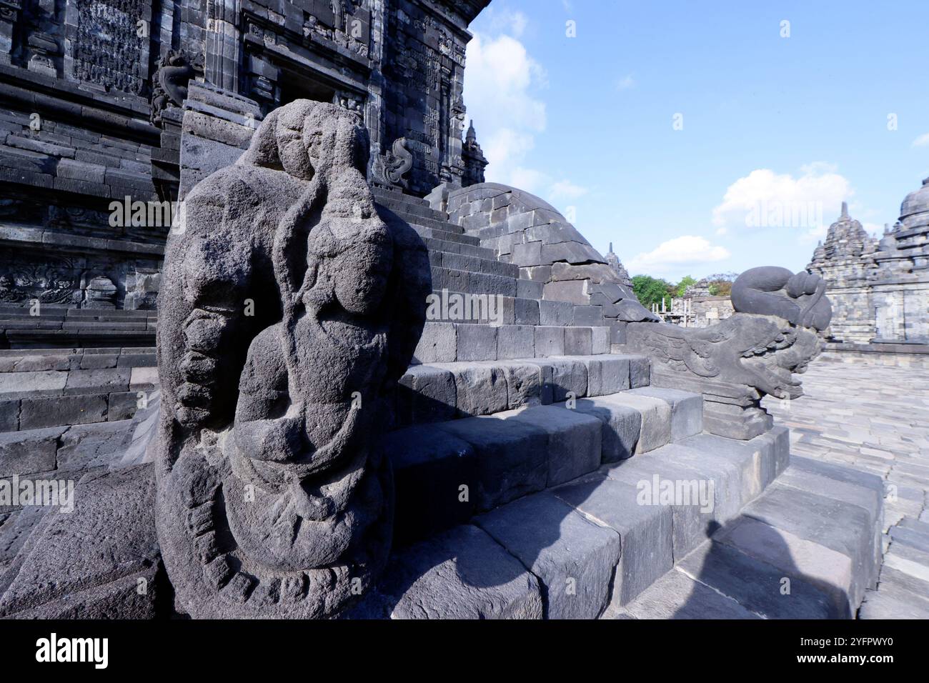 Prambanan Hindu-Tempel aus dem 9. Jahrhundert. Java. Indonesien. Stockfoto