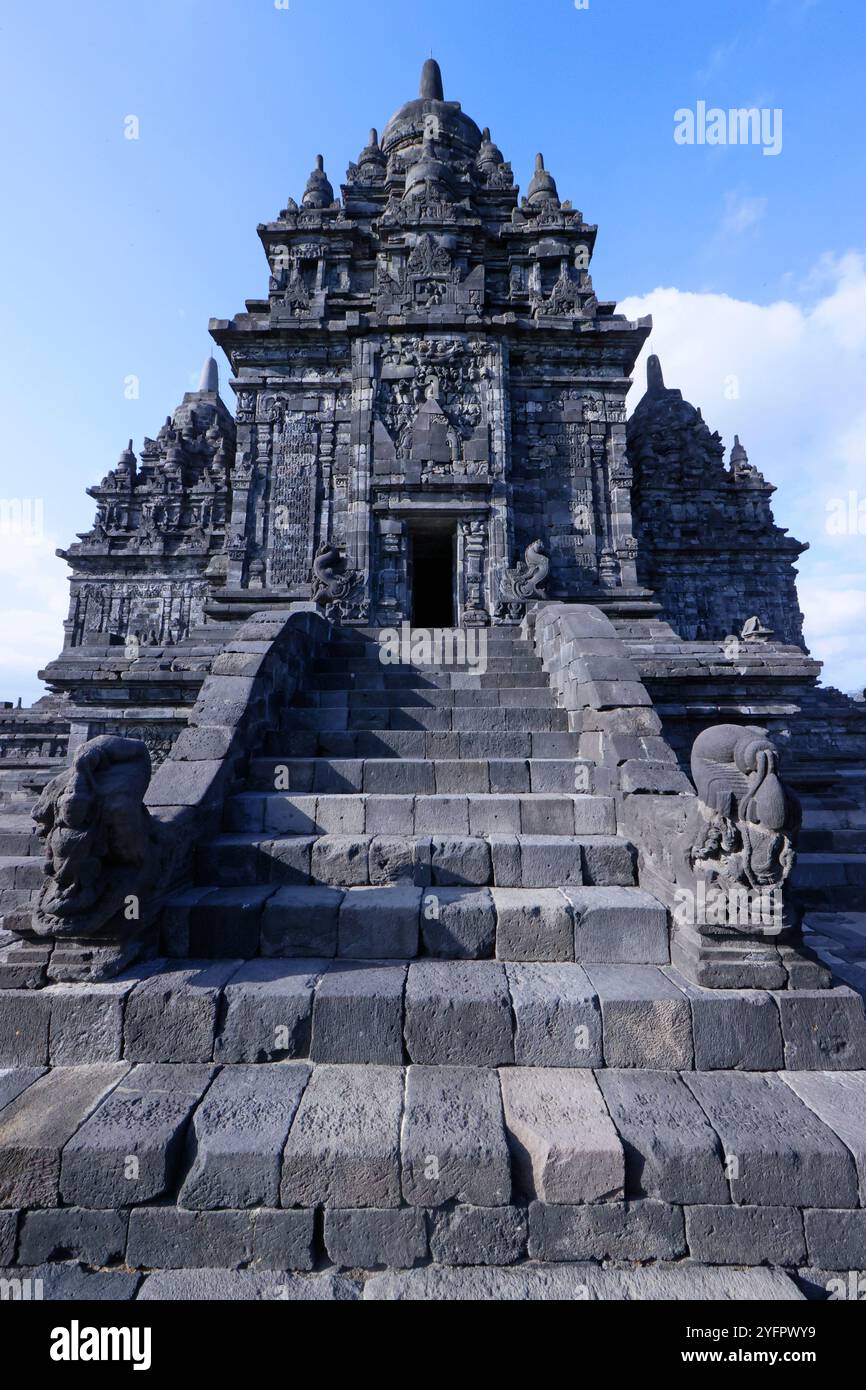 Prambanan Hindu-Tempel aus dem 9. Jahrhundert. Java. Indonesien. Stockfoto