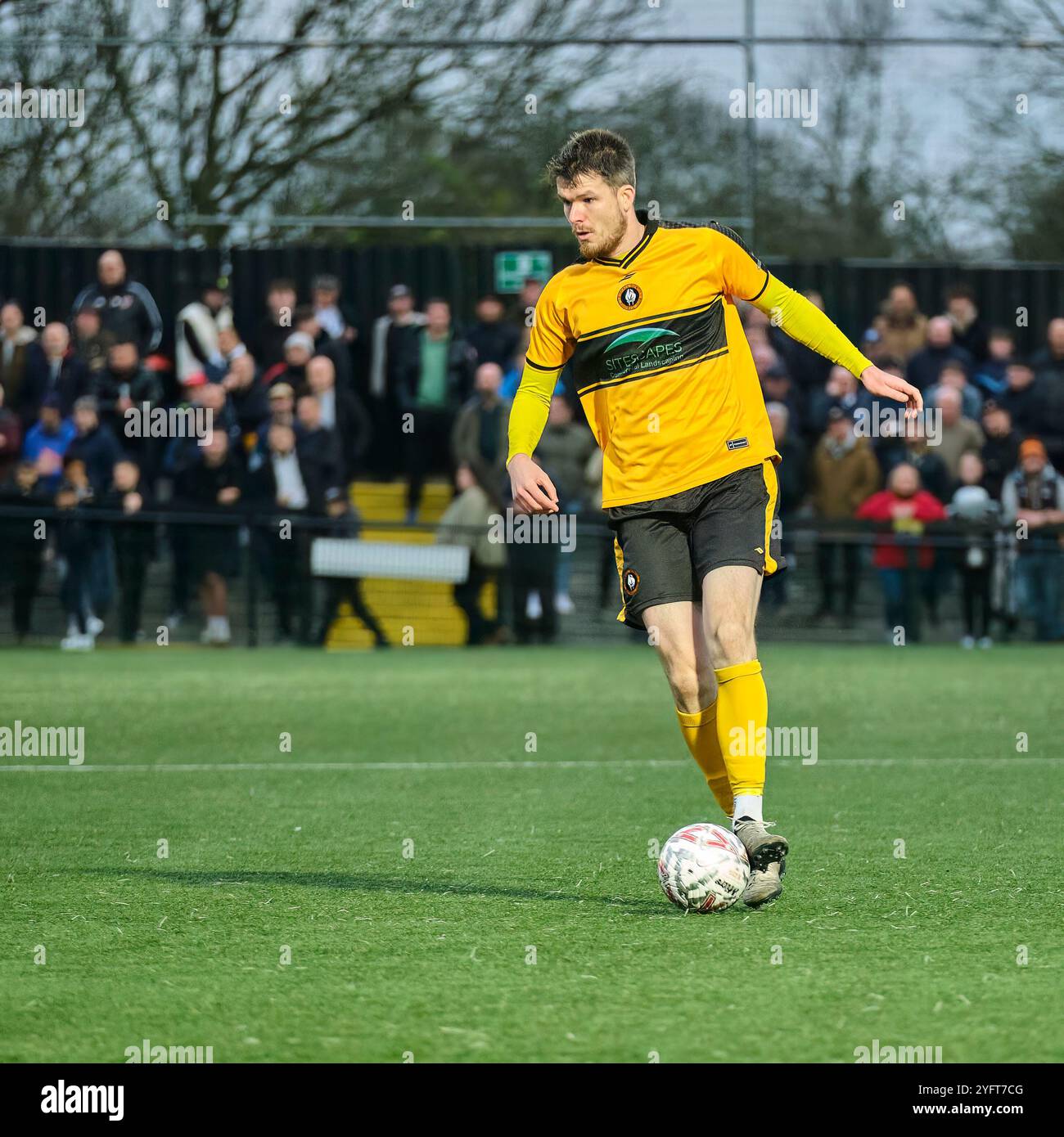 Rushall Olympic gegen Accrington Stanley FA Cup erste Runde Stockfoto