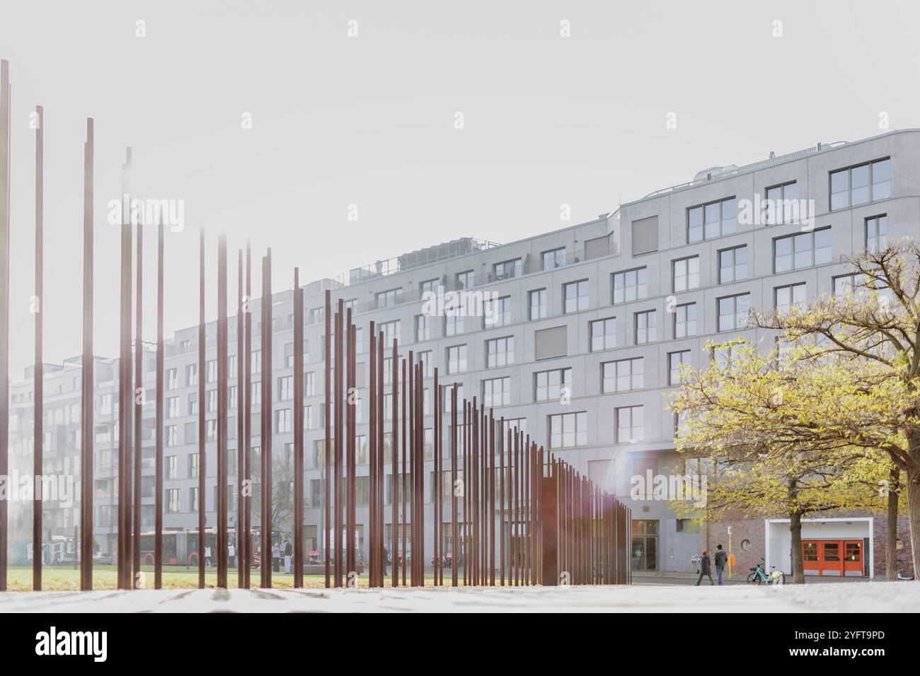 Ueberreste der Berliner Mauer an der Bernauer Straße, aufgenommen in Berlin, 05.11.2024. In dieser Woche jaehrt sich der Fall der Berliner Mauer zu 3 Stockfoto