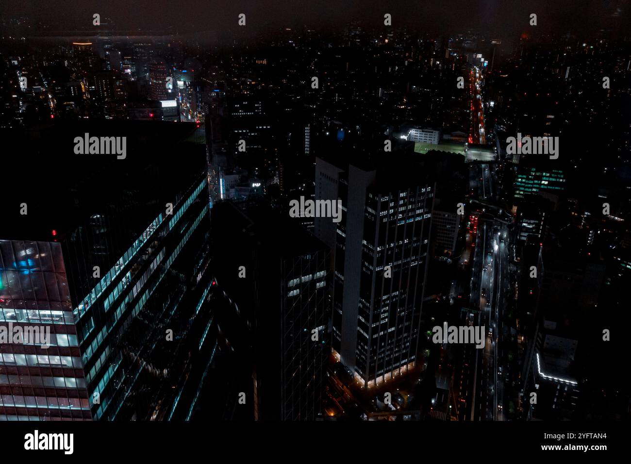 Skyline von Tokio bei Nacht, Blick vom Shibuya Sky Building, Tokio © Giorgia de Dato Stockfoto