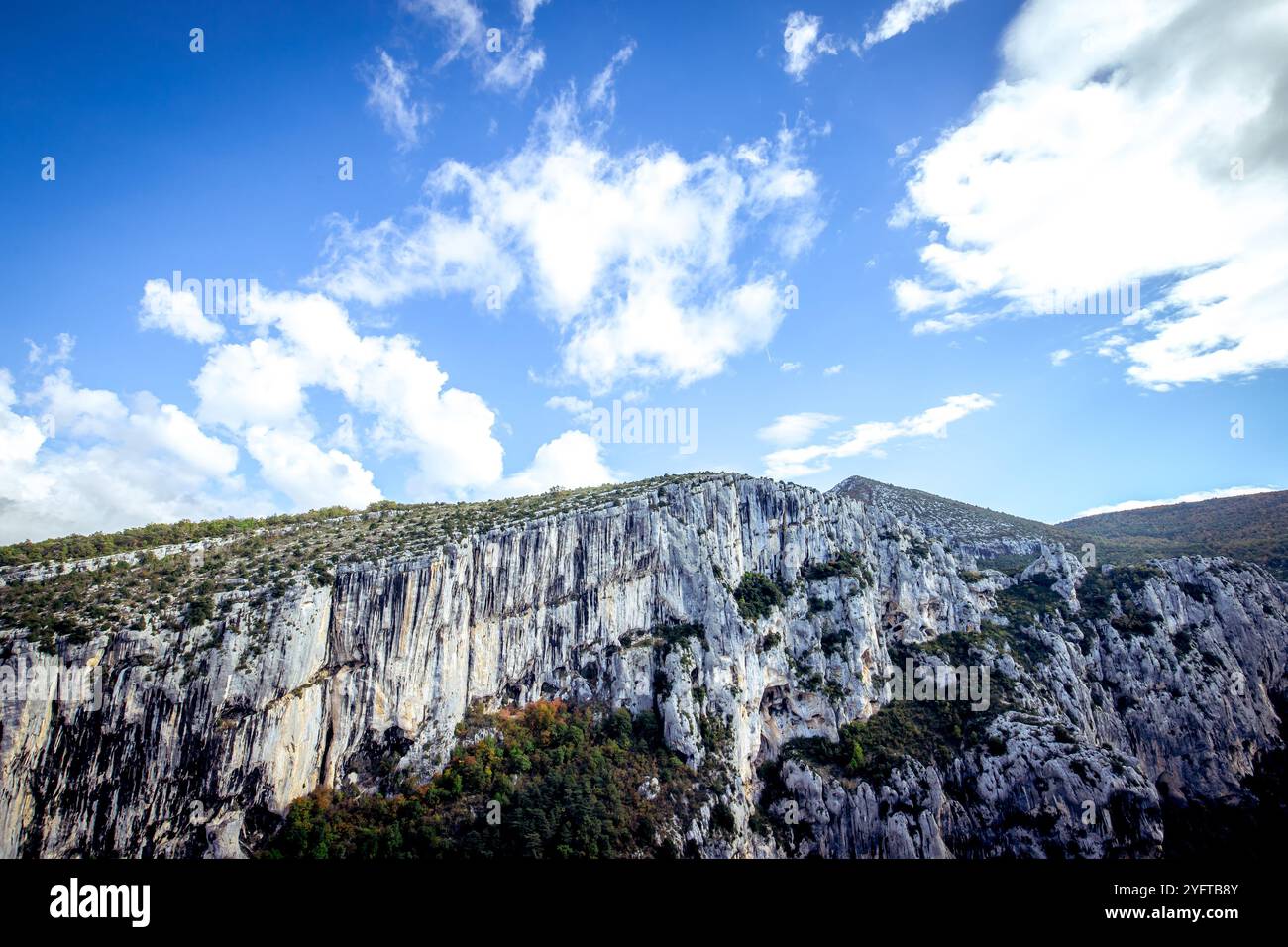 Großer Canyon des Verdon-Flusses, in den Alpen der Provence, Südfrankreich Stockfoto