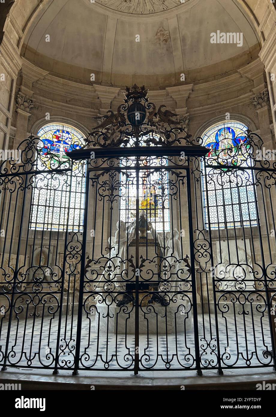 Das Grab von Louis, Dauphin von Frankreich und Marie-Josèphe von Sachsen - Sens Cathedral Stockfoto
