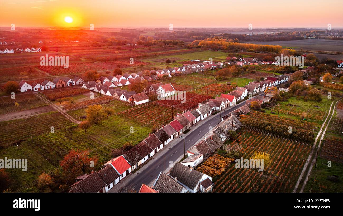 Hajos von oben, Ungarn Stockfoto