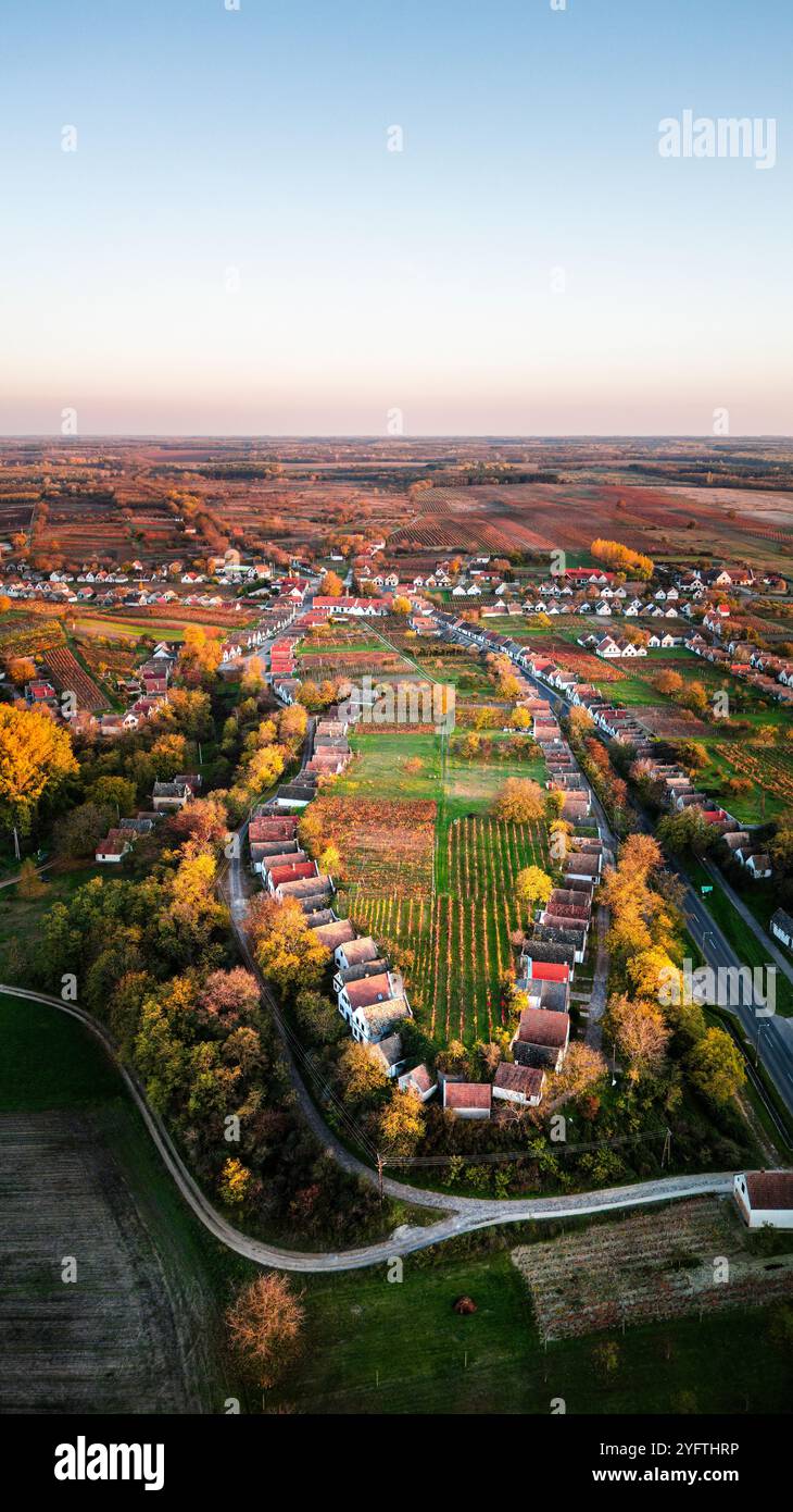 Hajos von oben, Ungarn Stockfoto