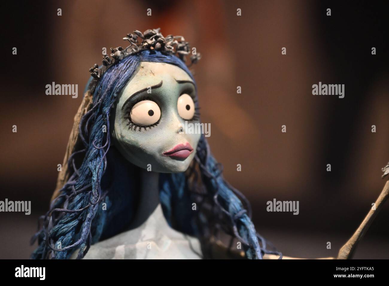 Emily die Leichnam Braut aus dem gleichnamigen Film von Tim Burton Stockfoto